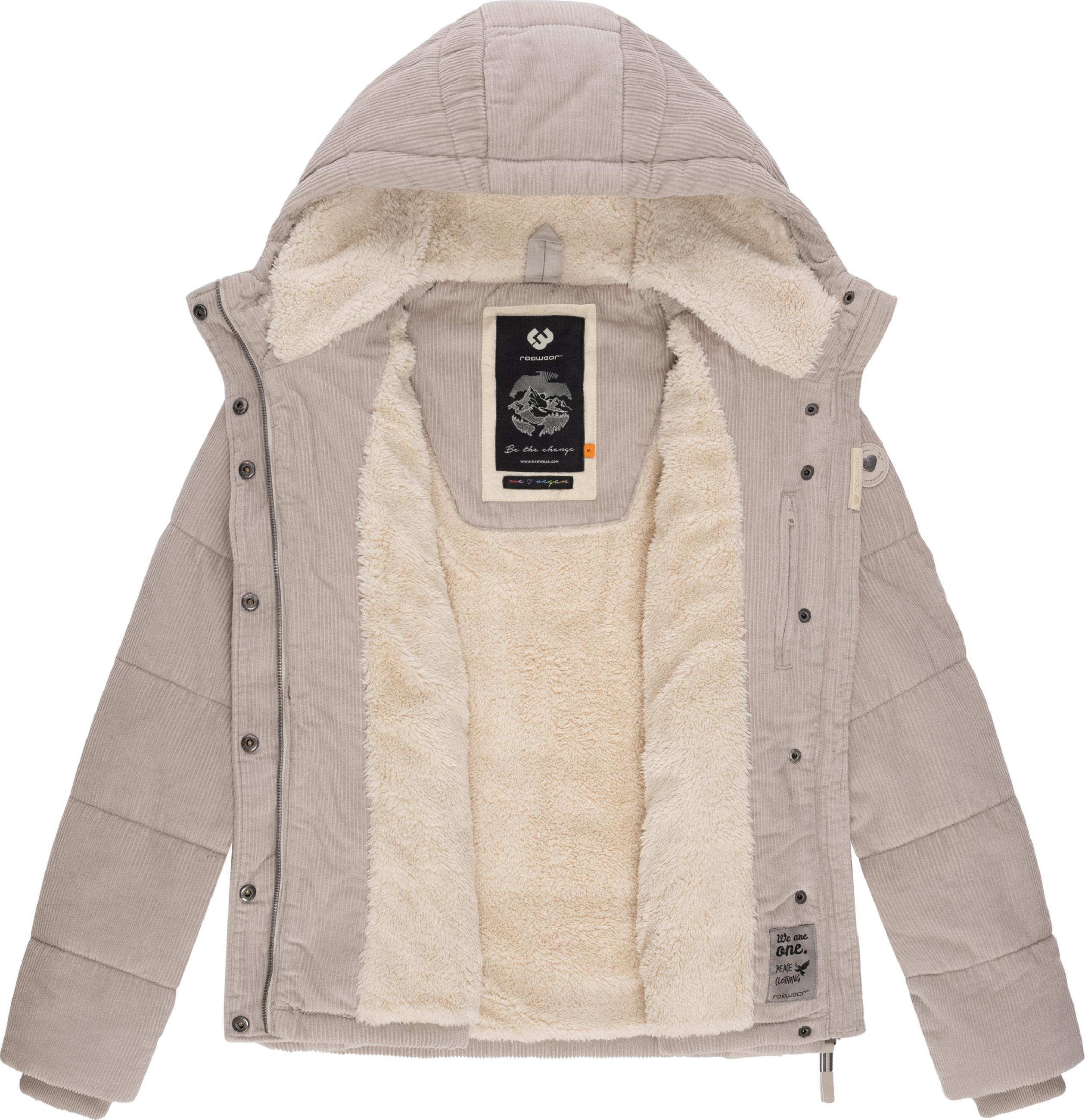 Kuschelige Winter Cordjacke "Wuggys" Bone