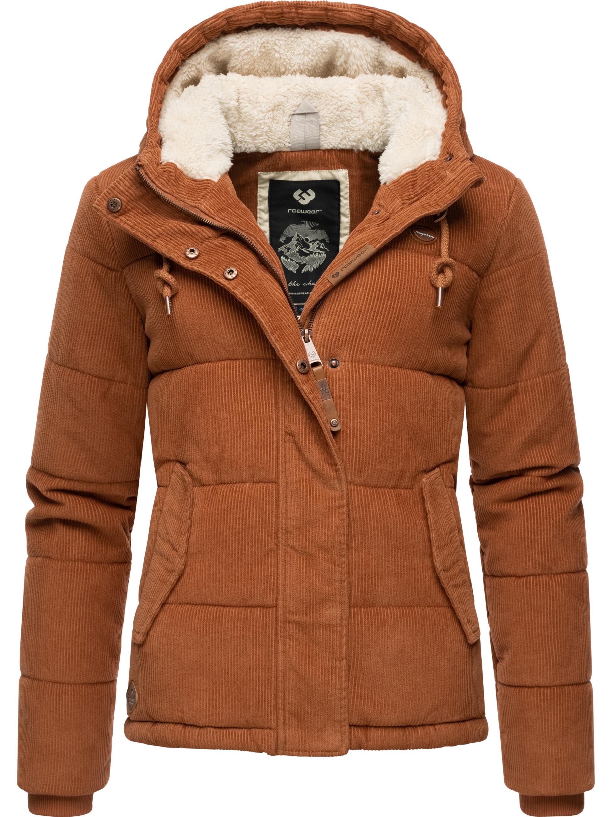 Kuschelige Winter Cordjacke "Wuggys" Brown