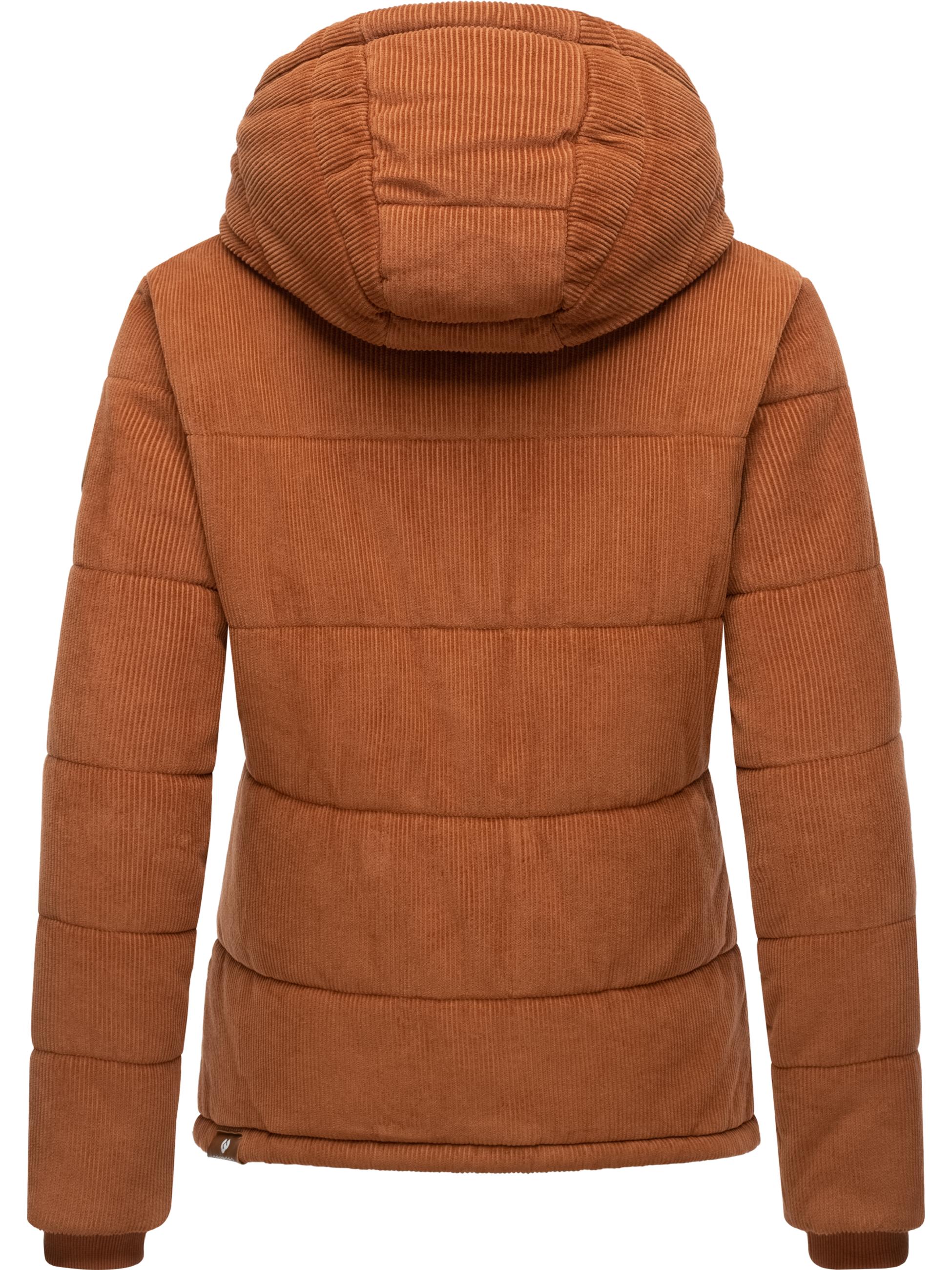 Kuschelige Winter Cordjacke "Wuggys" Brown