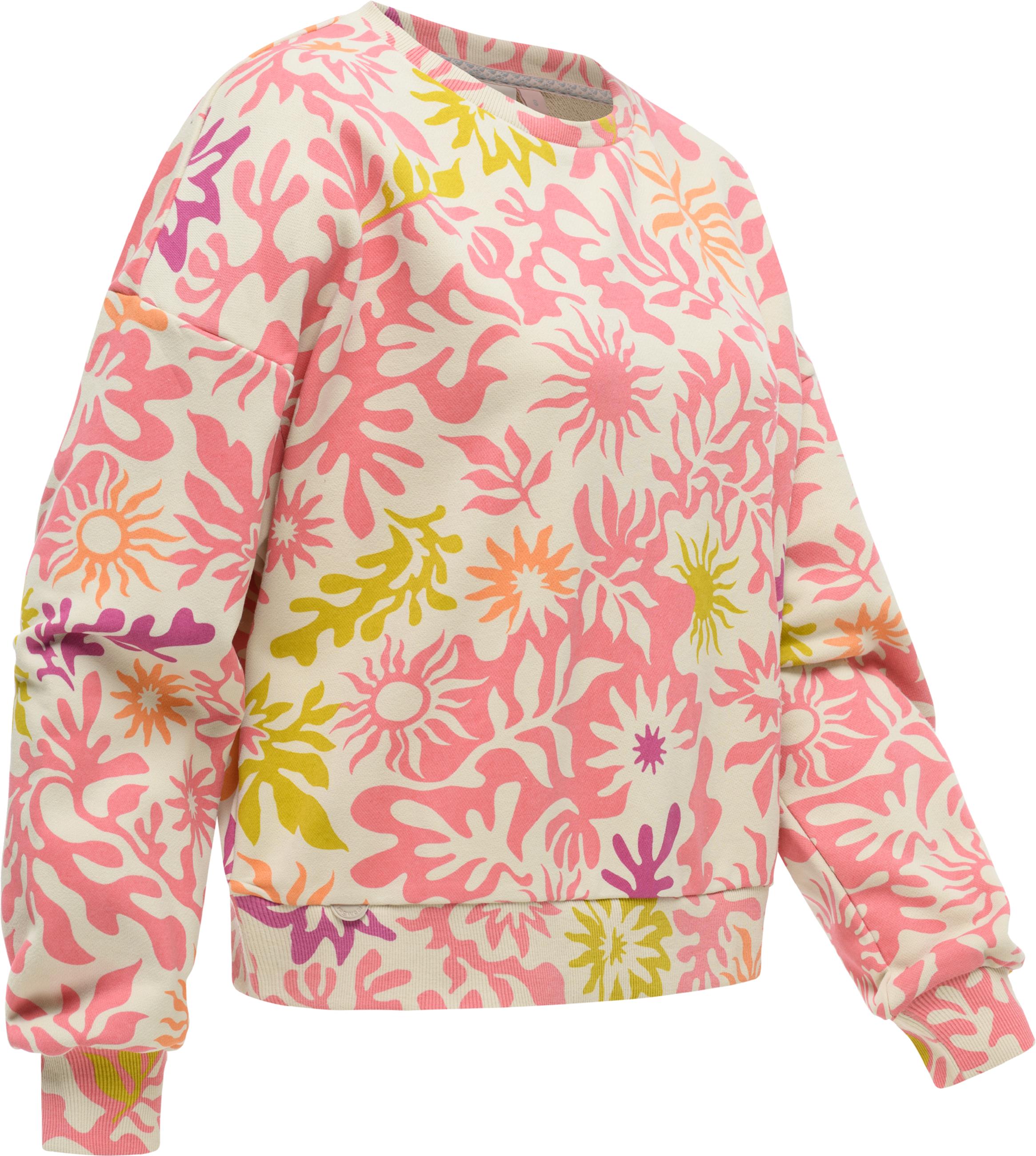 oversized Sweatshirt mit Allover-Print "Wuss Print" Pink Combo