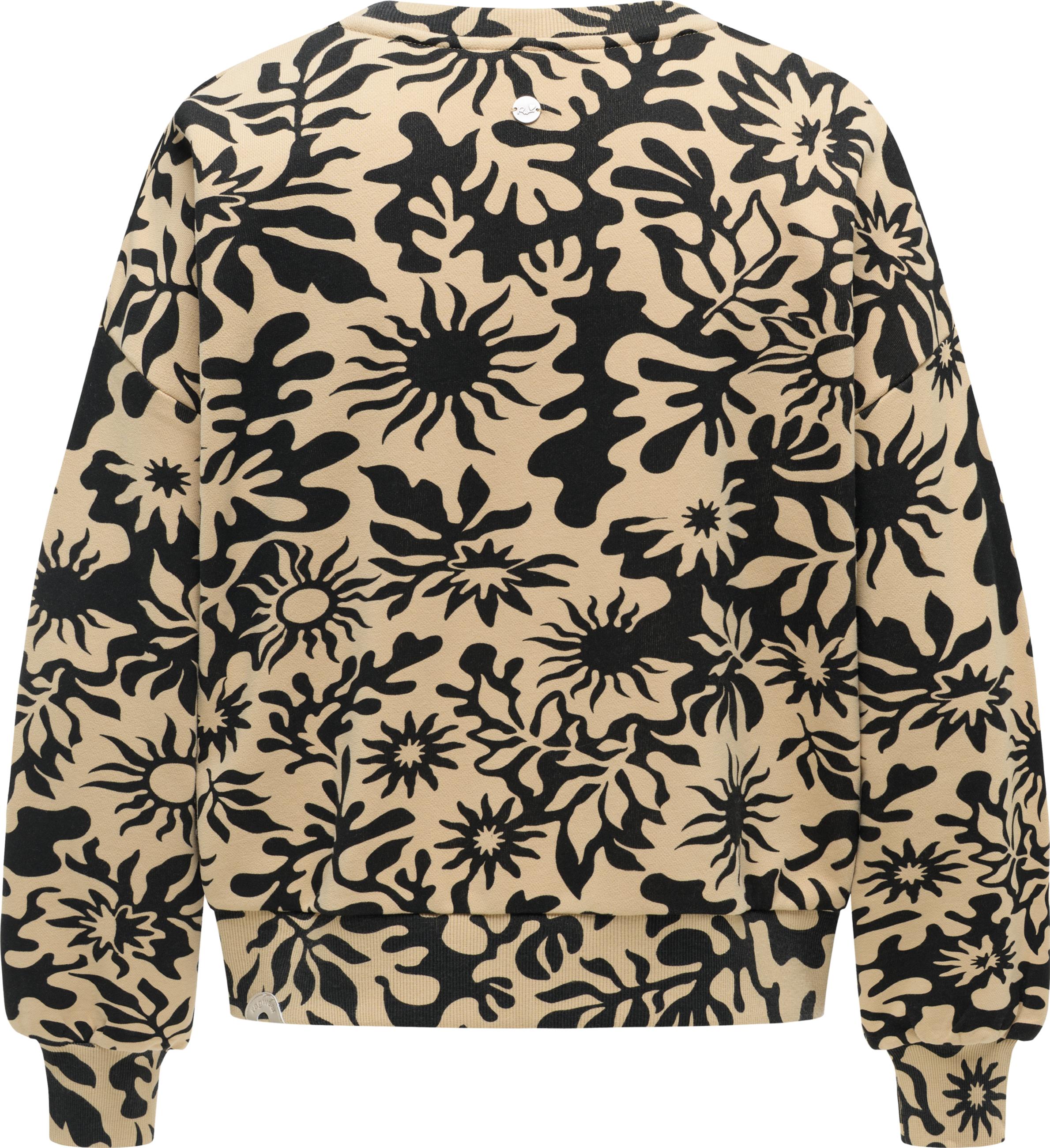 oversized Sweatshirt mit Allover-Print "Wuss Print" Sand
