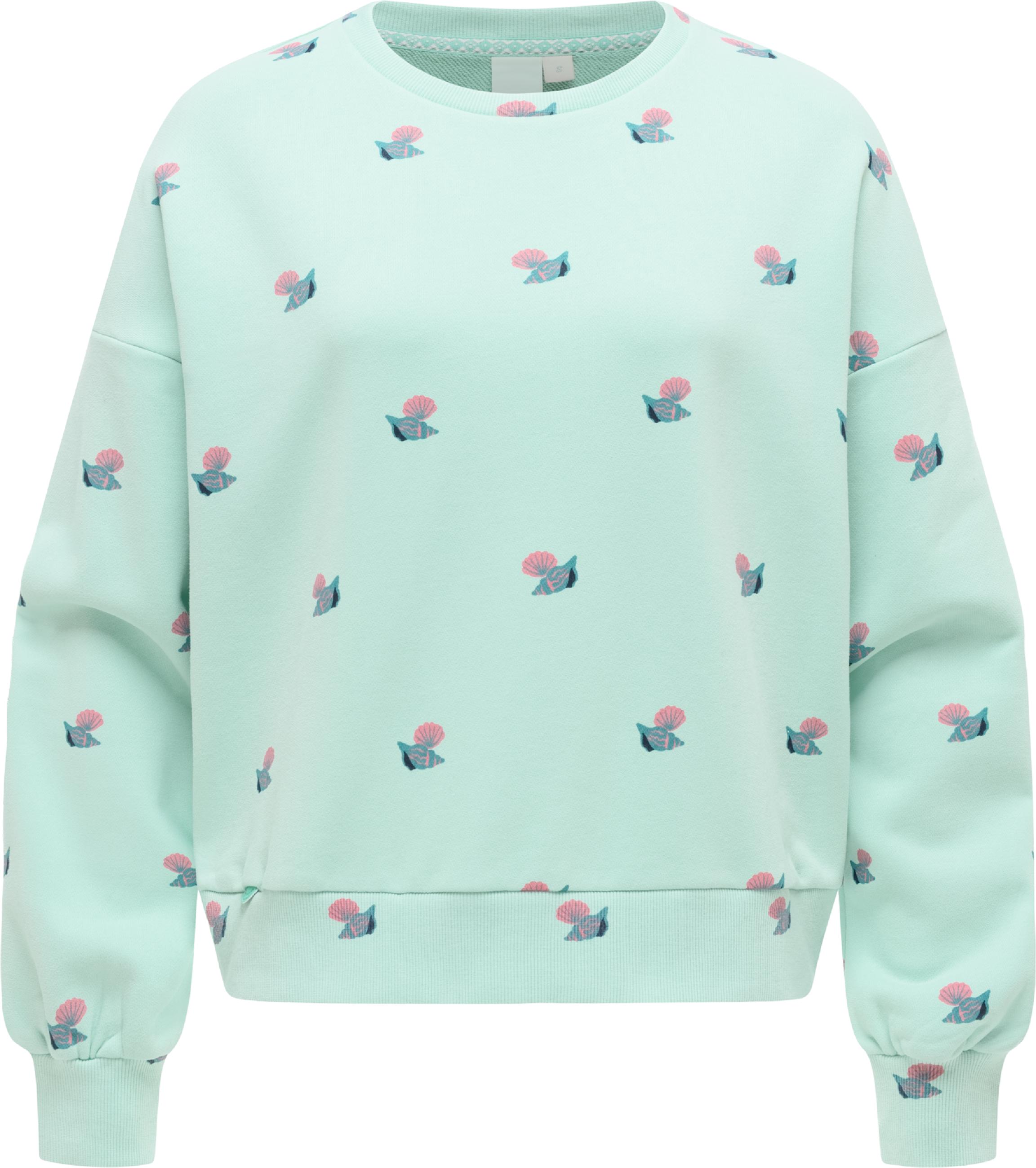 oversized Sweatshirt mit Allover-Print "Wuss Shells" Mint