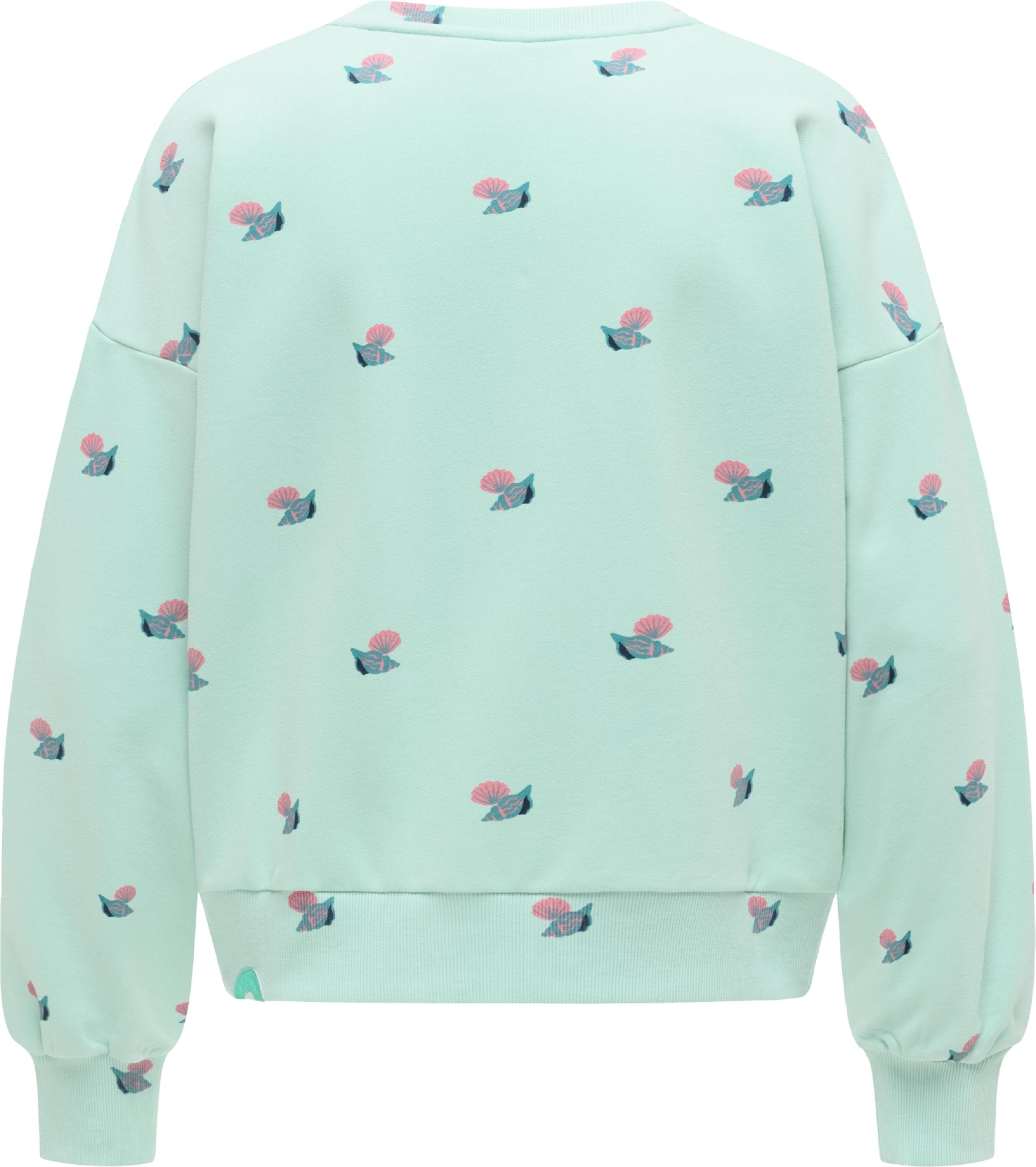 oversized Sweatshirt mit Allover-Print "Wuss Shells" Mint