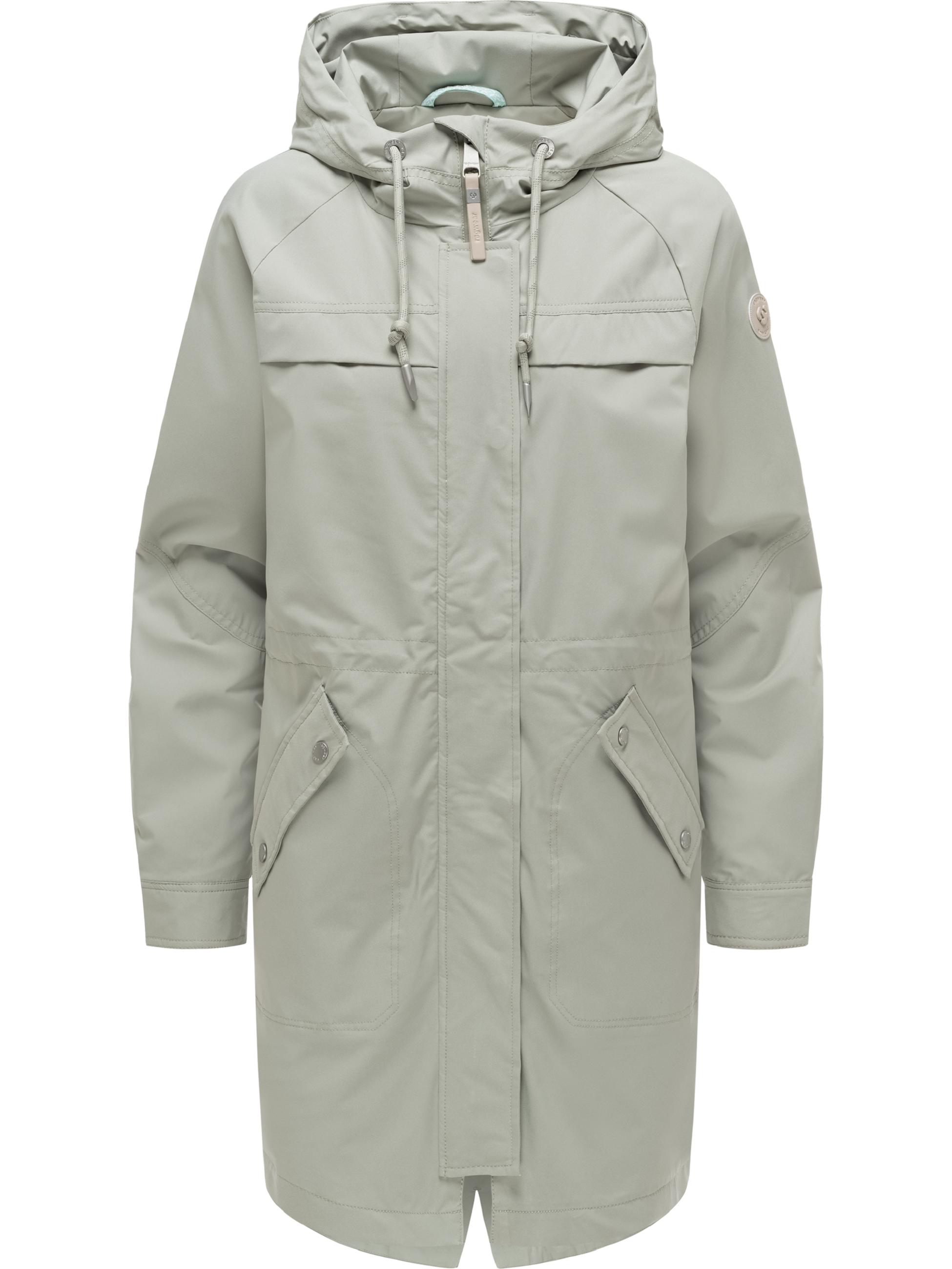 Wasserdichte Übergangsjacke mit verstellbarer Kapuze "Ximenna" Dusty Olive