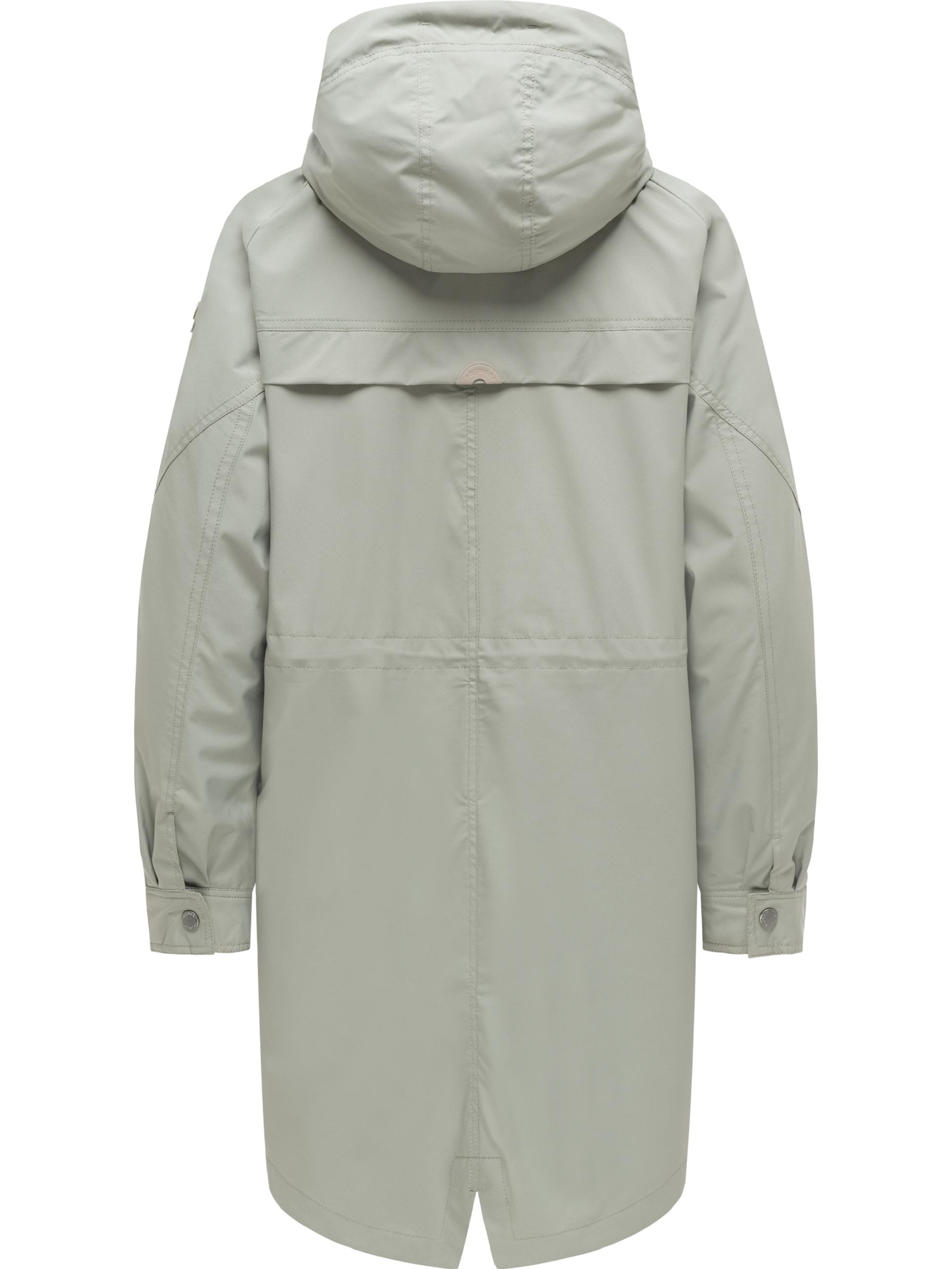 Wasserdichte Übergangsjacke mit verstellbarer Kapuze "Ximenna" Dusty Olive