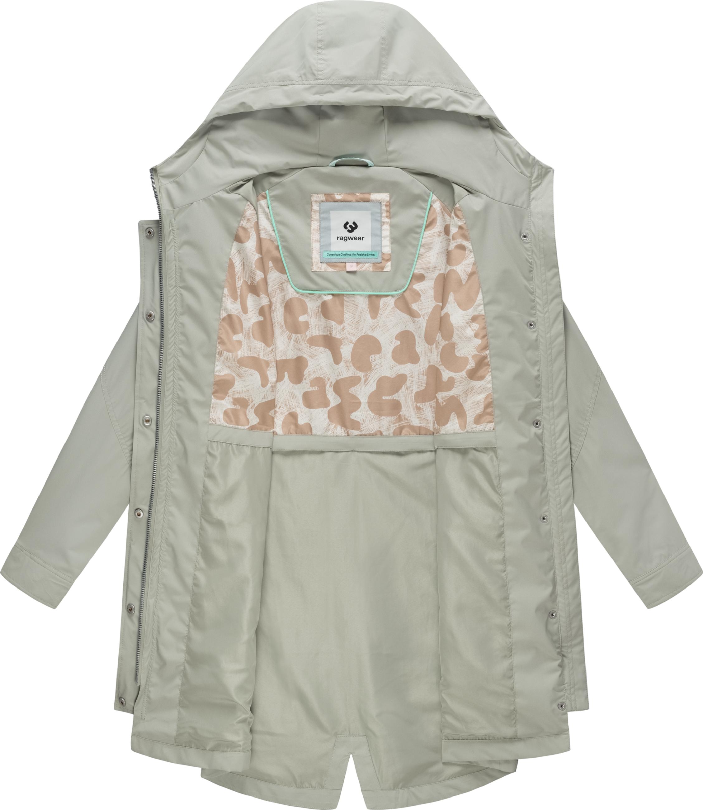 Wasserdichte Übergangsjacke mit verstellbarer Kapuze "Ximenna" Dusty Olive