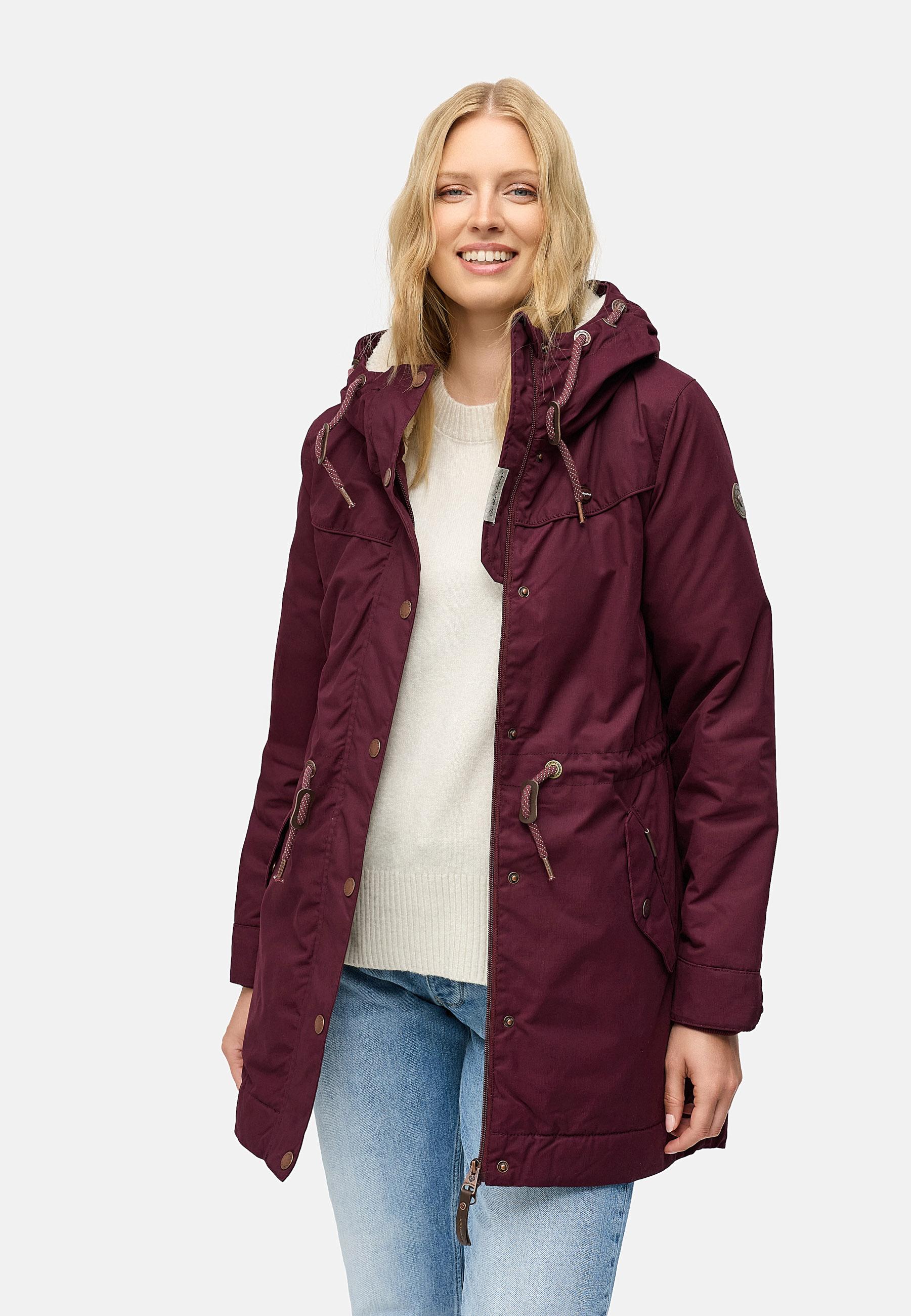 Winterparka mit Kapuze "YM-Canny" Wine Red22