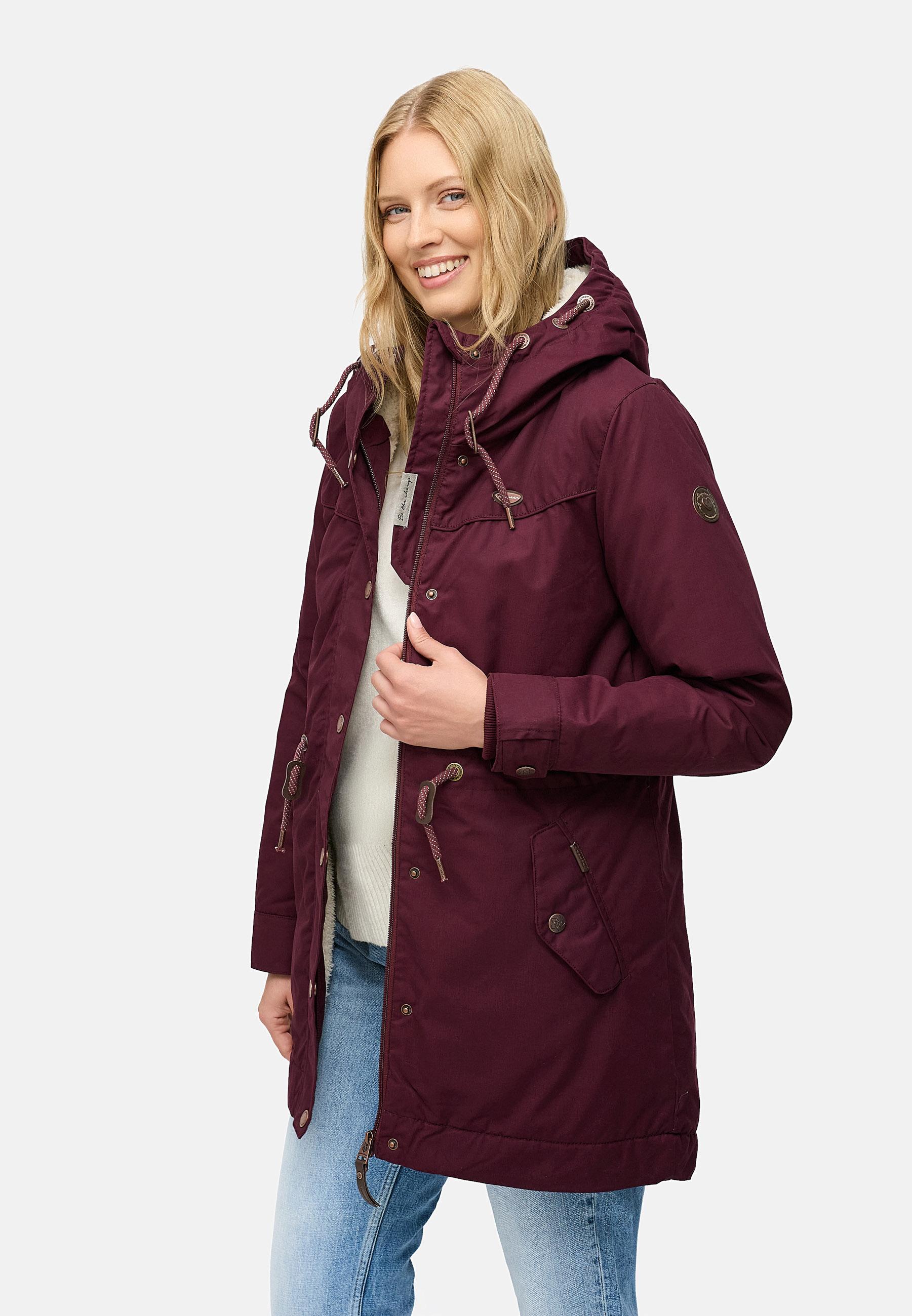 Winterparka mit Kapuze "YM-Canny" Wine Red22