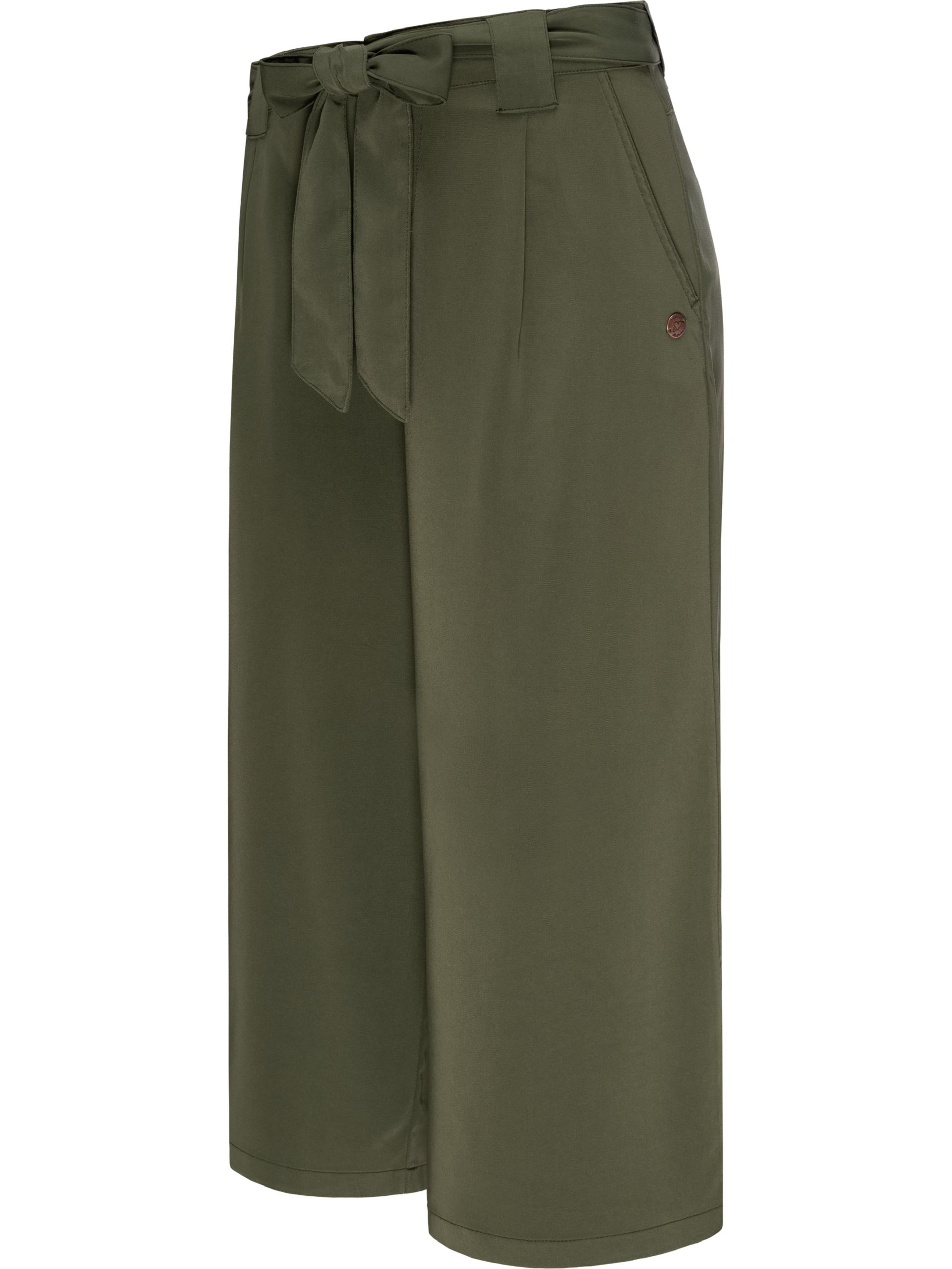 Luftige 3/4 Stoffhose "Yara" Dark Olive