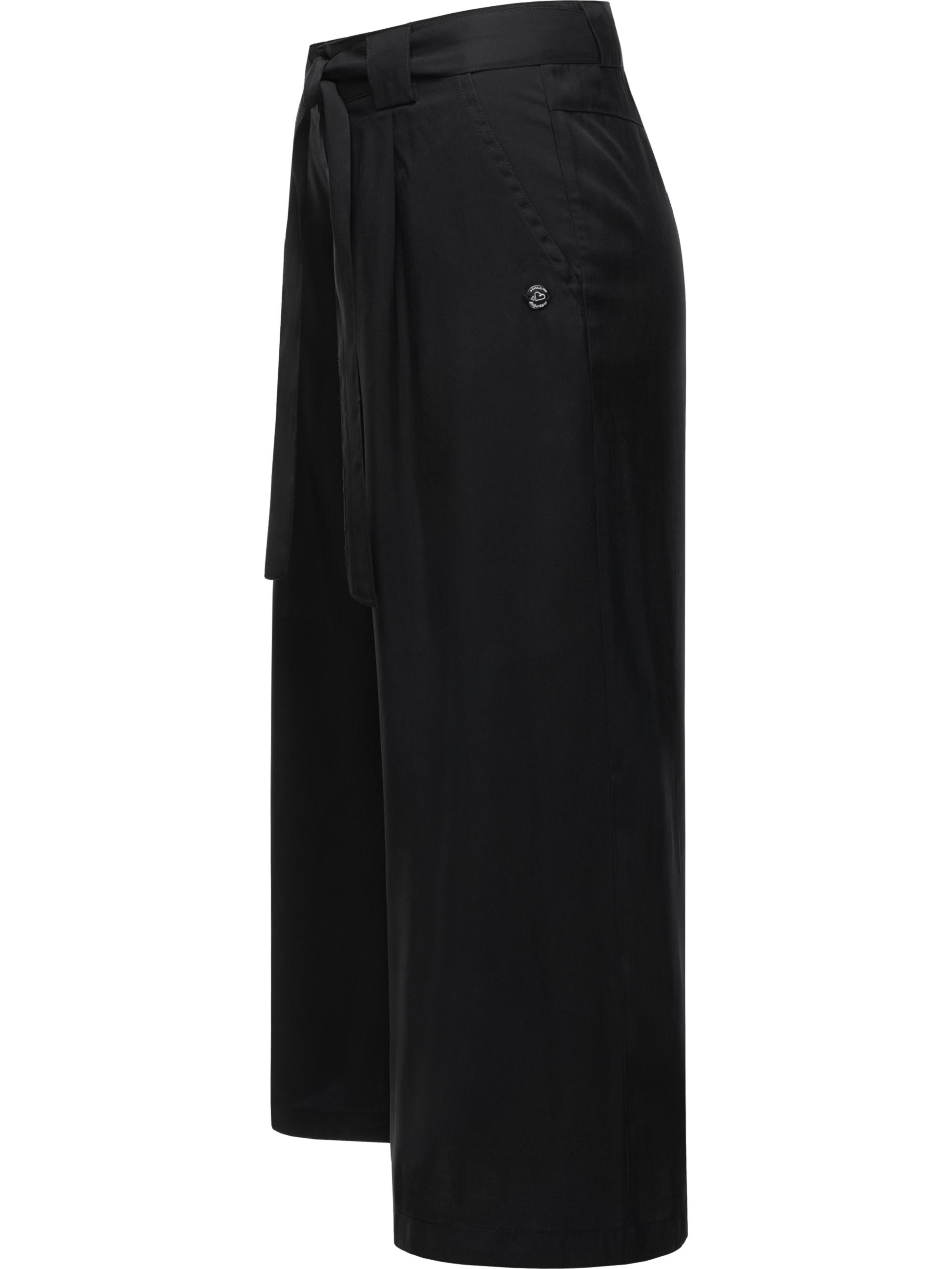 Luftige 3/4 Stoffhose "Yarai" Black