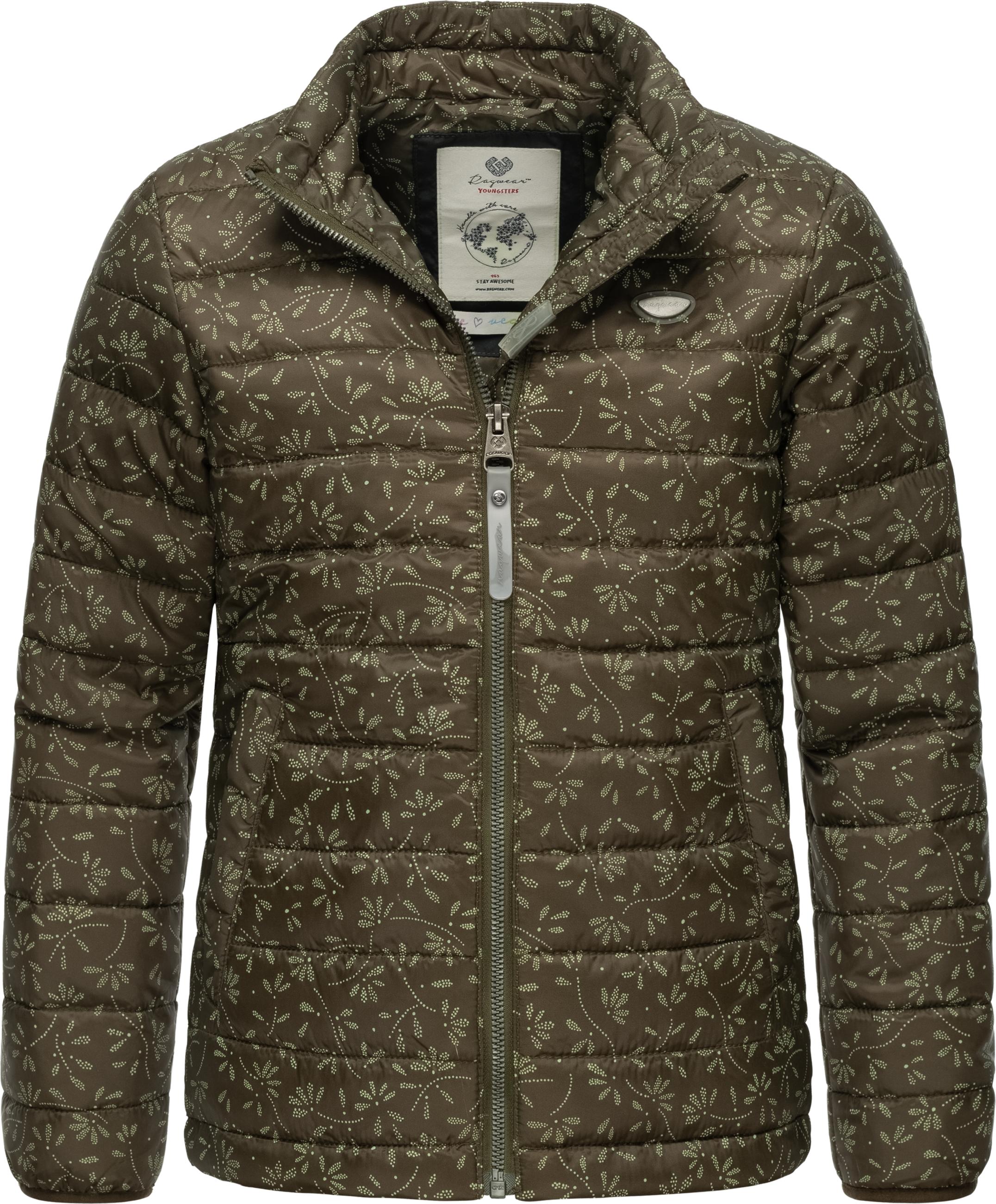 Leichte Steppjacke kurz "Yarca Bloom" Olive