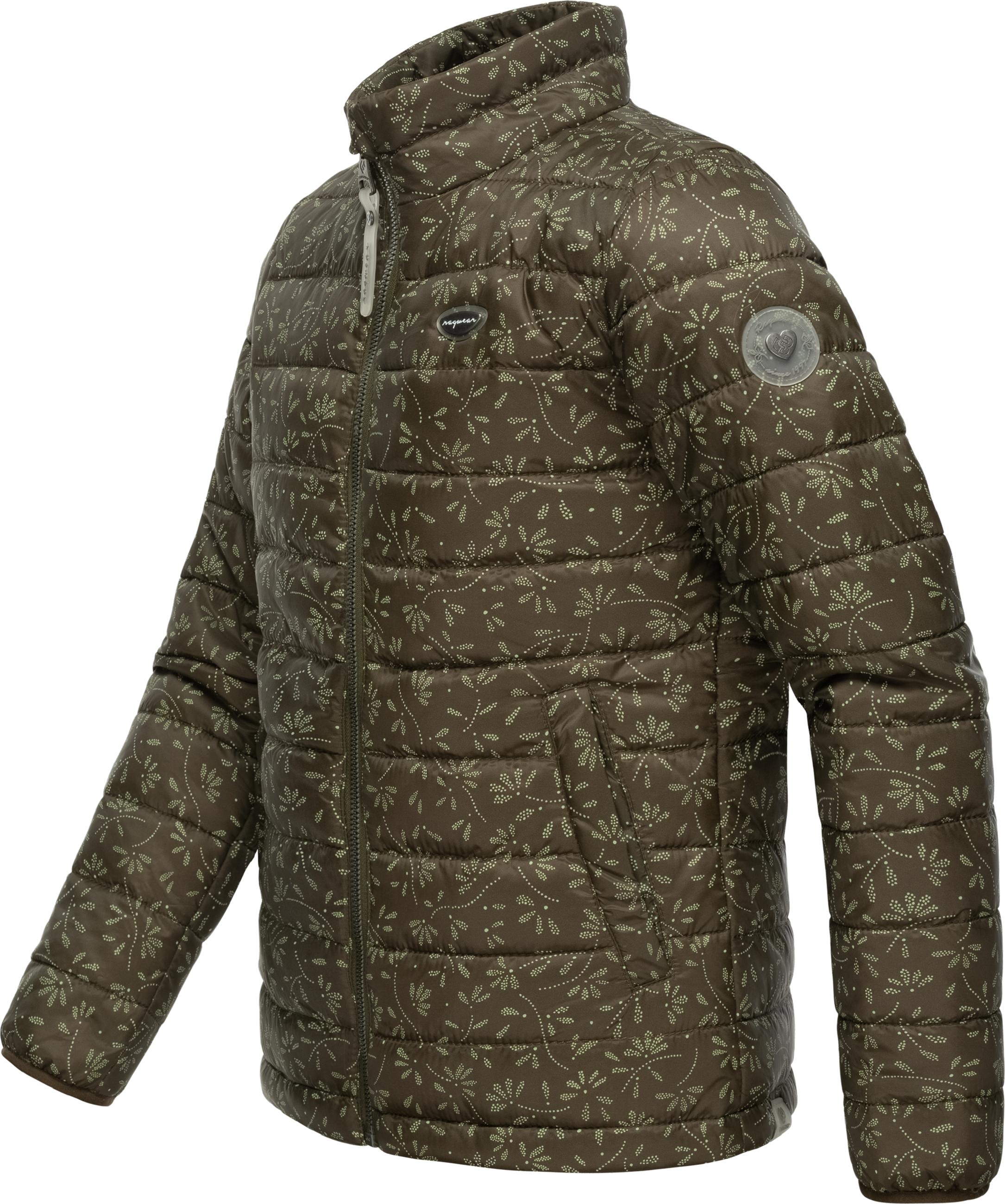 Leichte Steppjacke kurz "Yarca Bloom" Olive