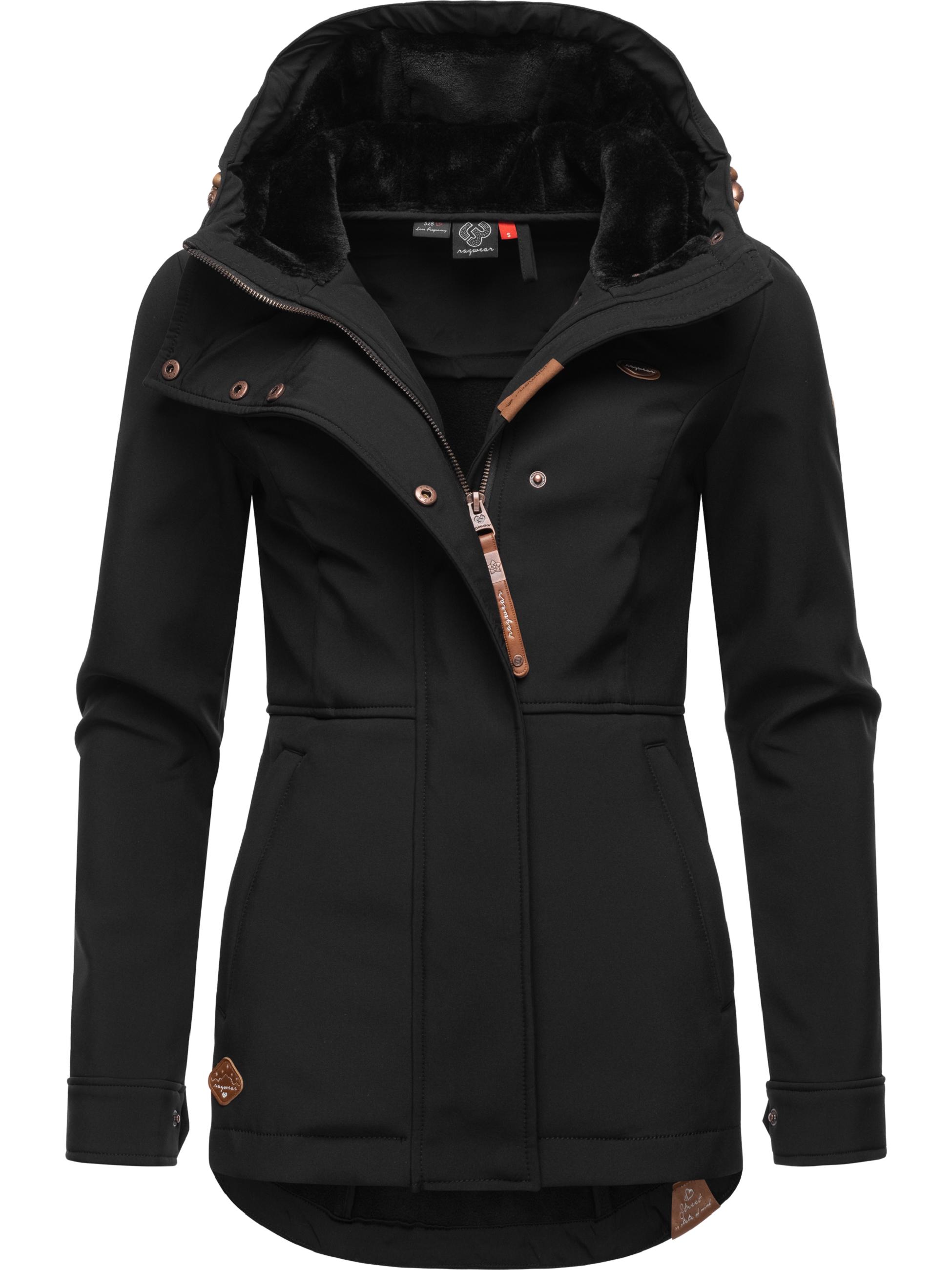 Winter Softshell-Jacke mit Kapuze "Yba" Black22