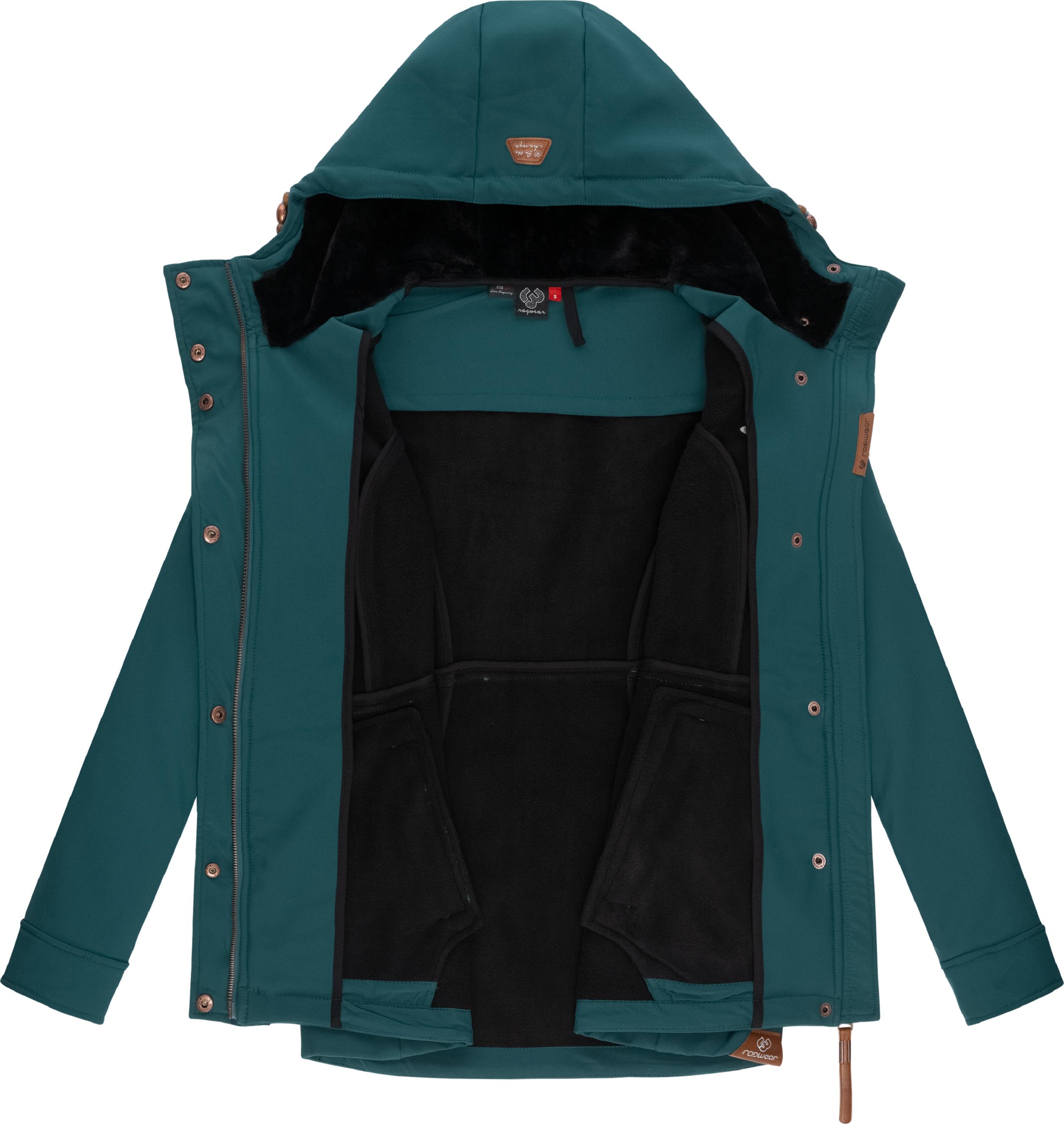 Winter Softshell-Jacke mit Kapuze "Yba" Dark Green22