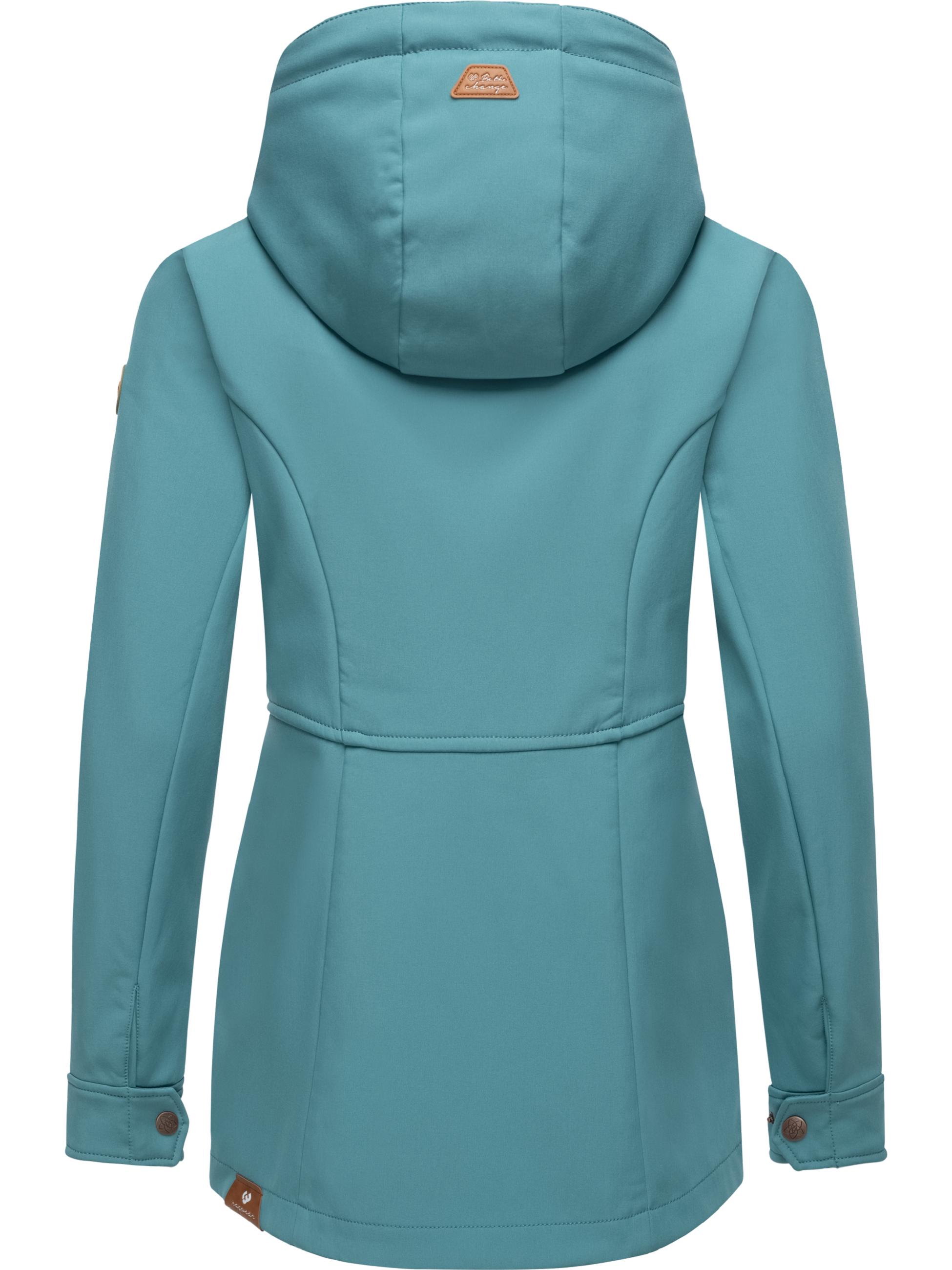 Winter Softshell-Jacke mit Kapuze "Yba" Ocean Green24