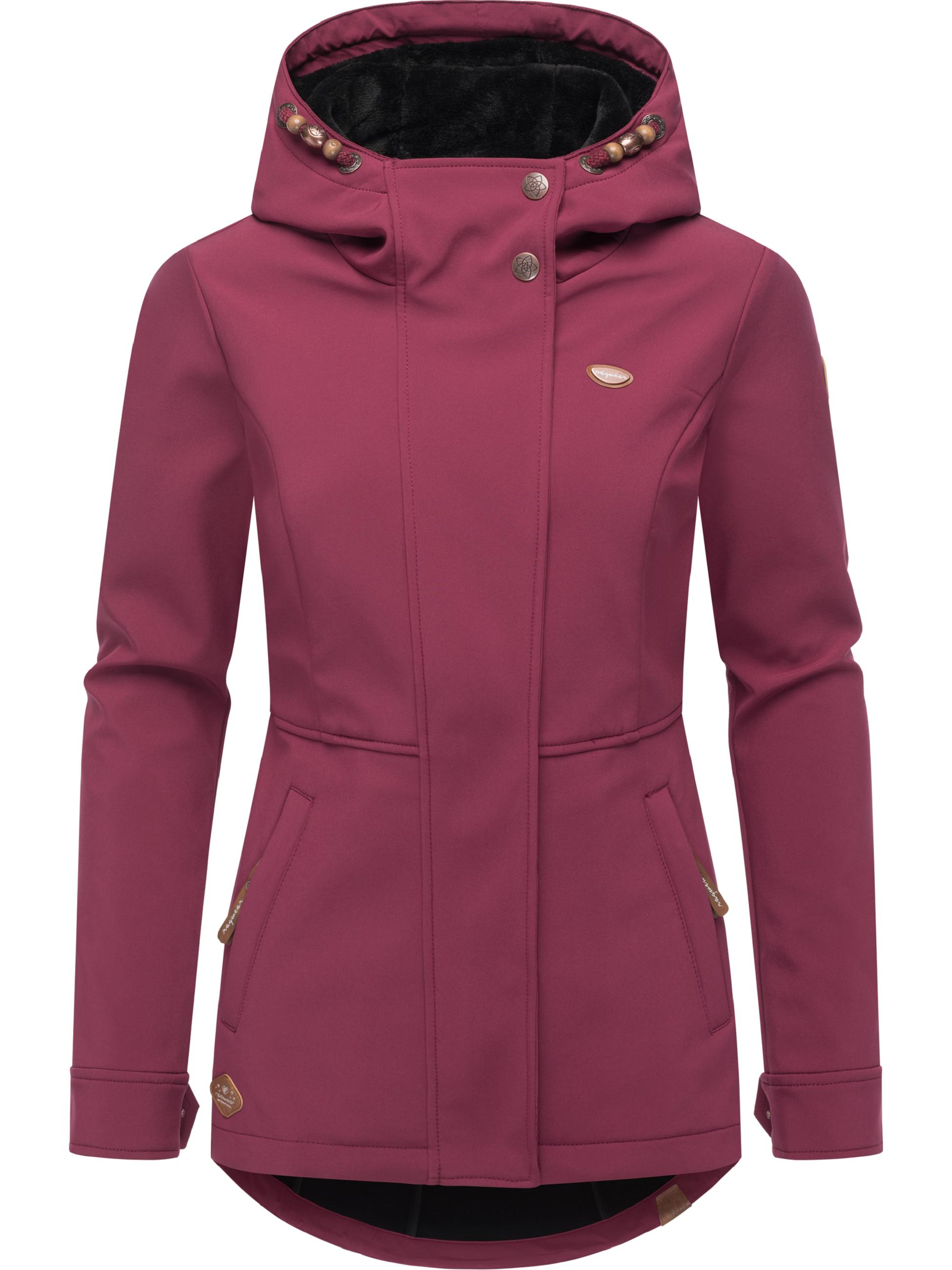 Winter Softshell-Jacke mit Kapuze "Yba" Wine25