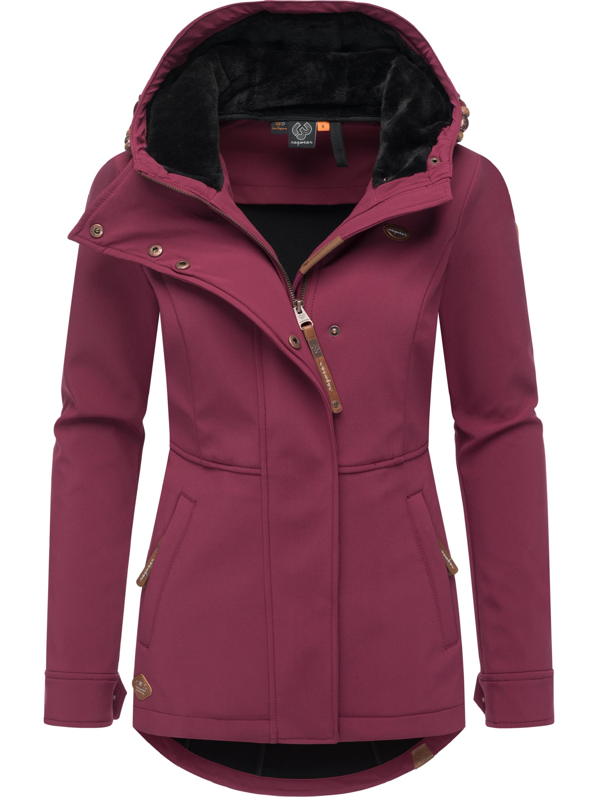 Winter Softshell-Jacke mit Kapuze "Yba" Wine25