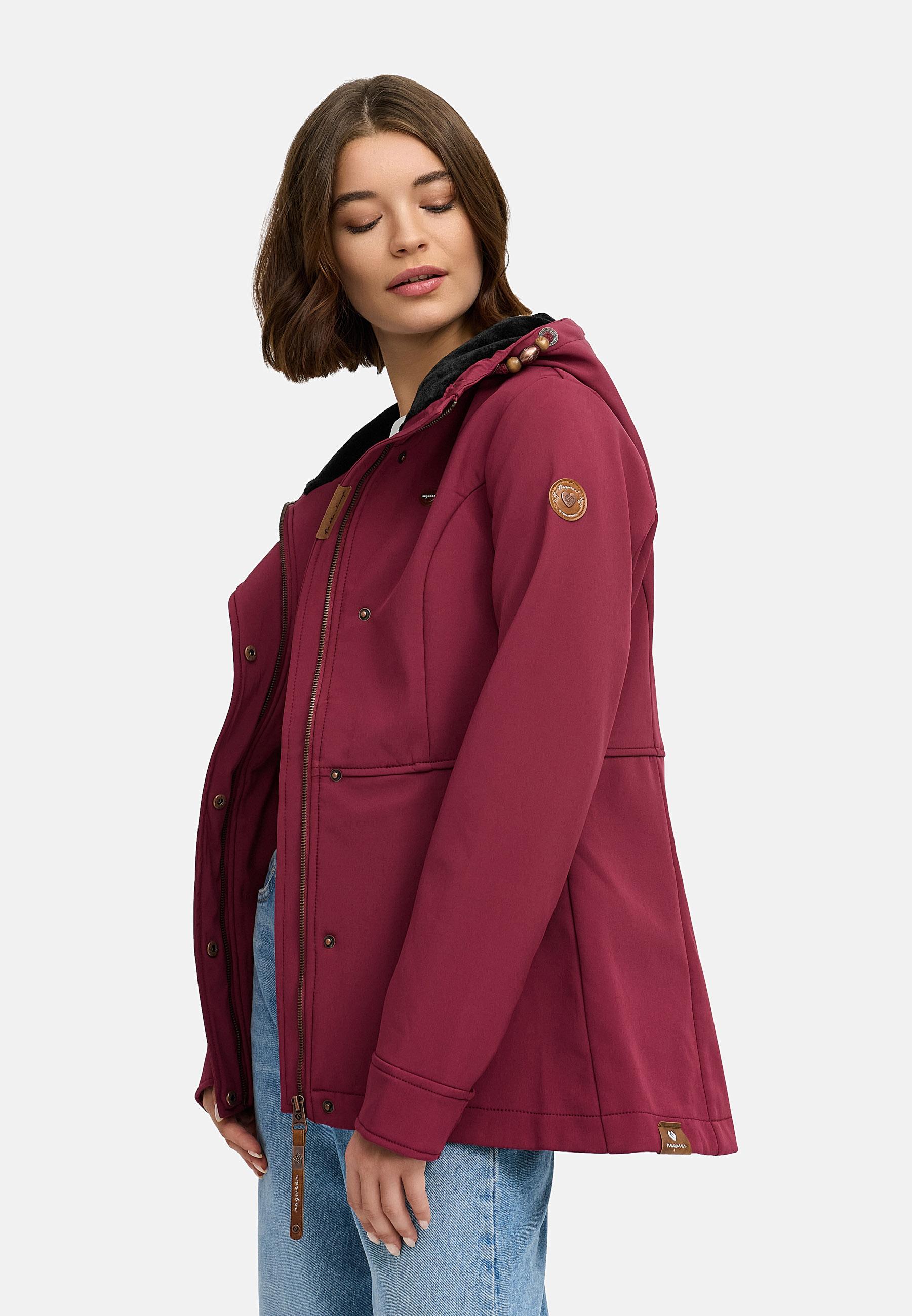 Winter Softshell-Jacke mit Kapuze "Yba" Wine25