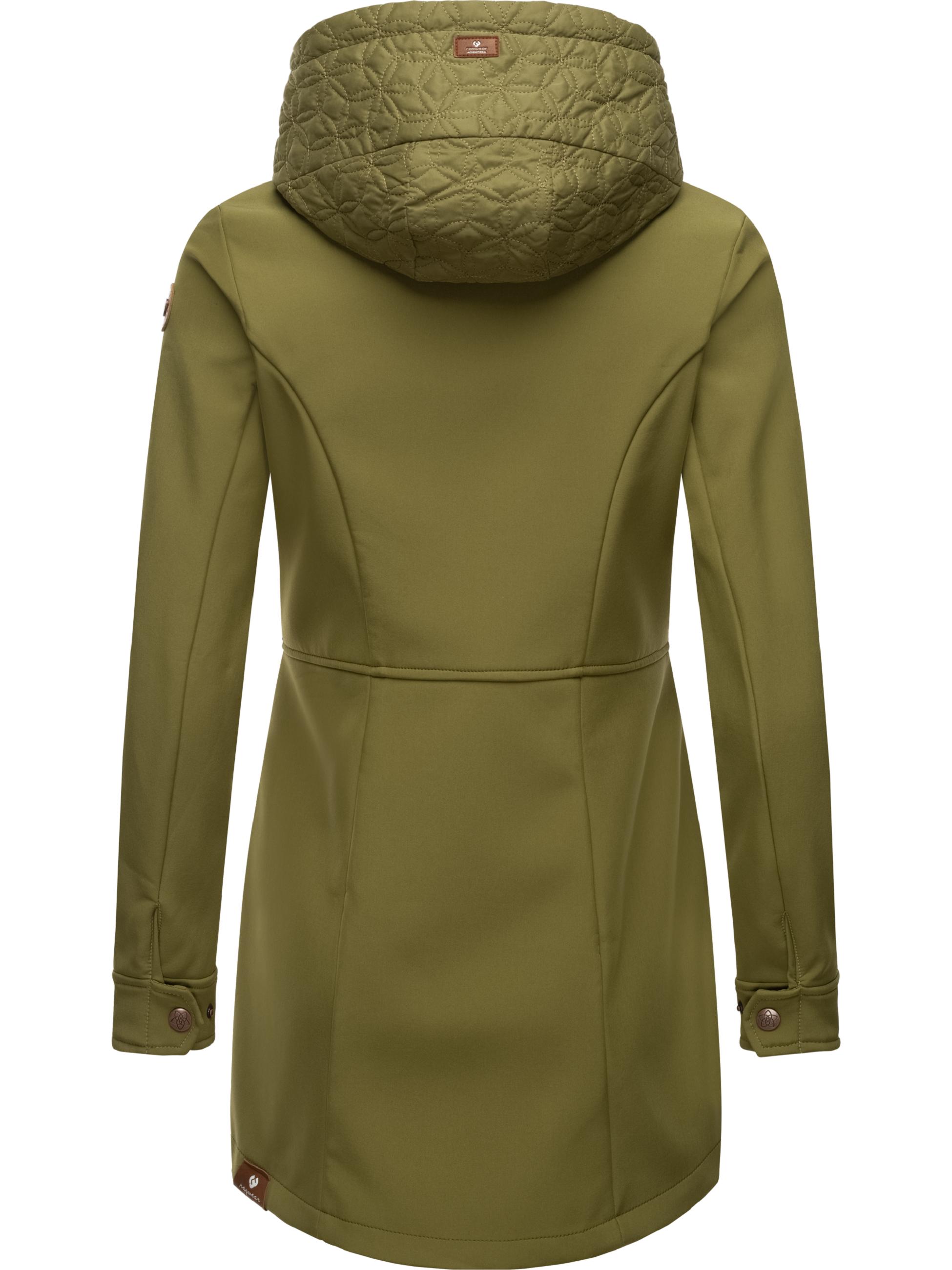 Winter Softshell-Mantel mit Kapuze "Ybela" Light Olive23