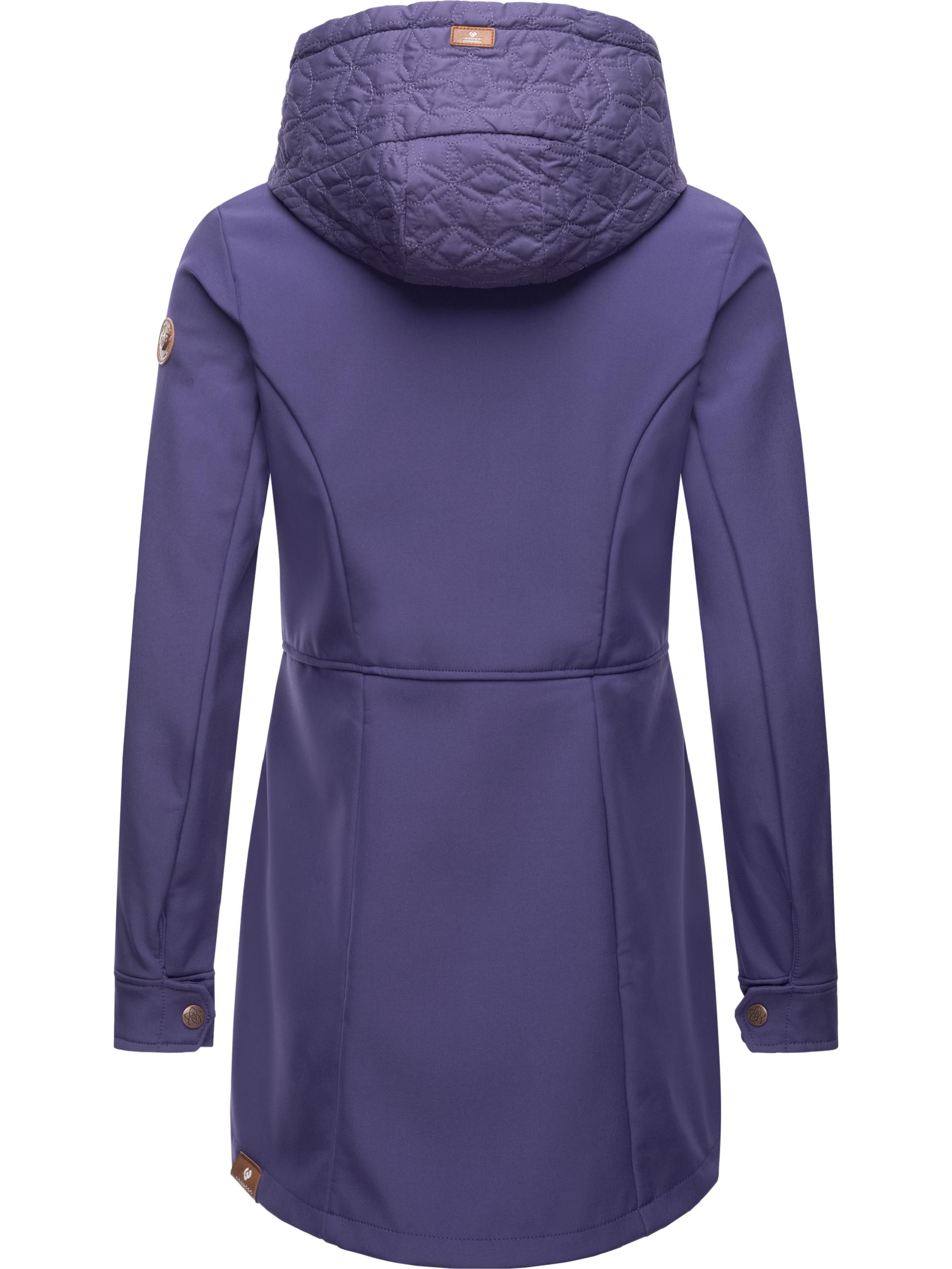 Winter Softshell-Mantel mit Kapuze "Ybela" Lilac23