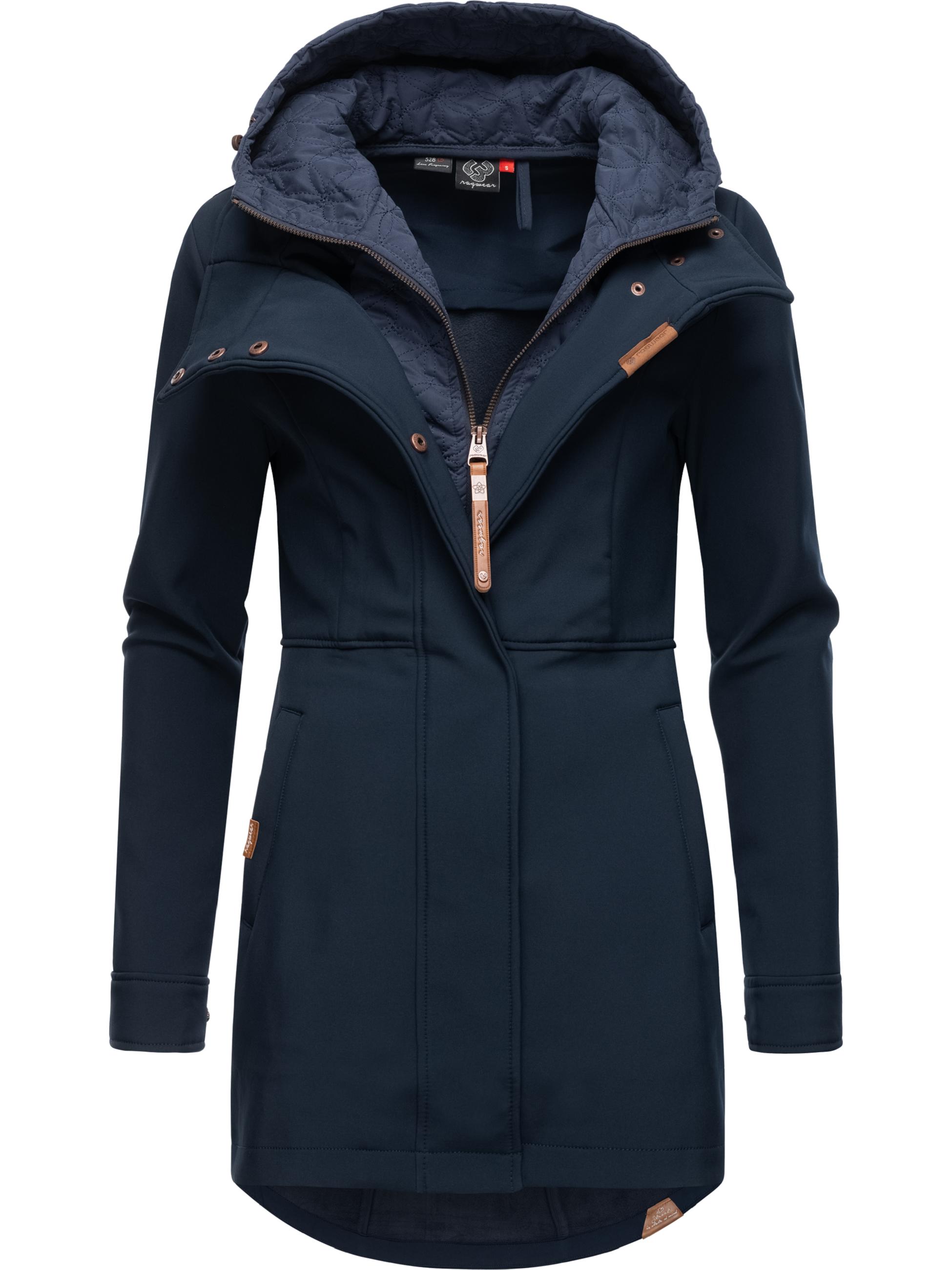 Winter Softshell-Mantel mit Kapuze "Ybela" Navy22