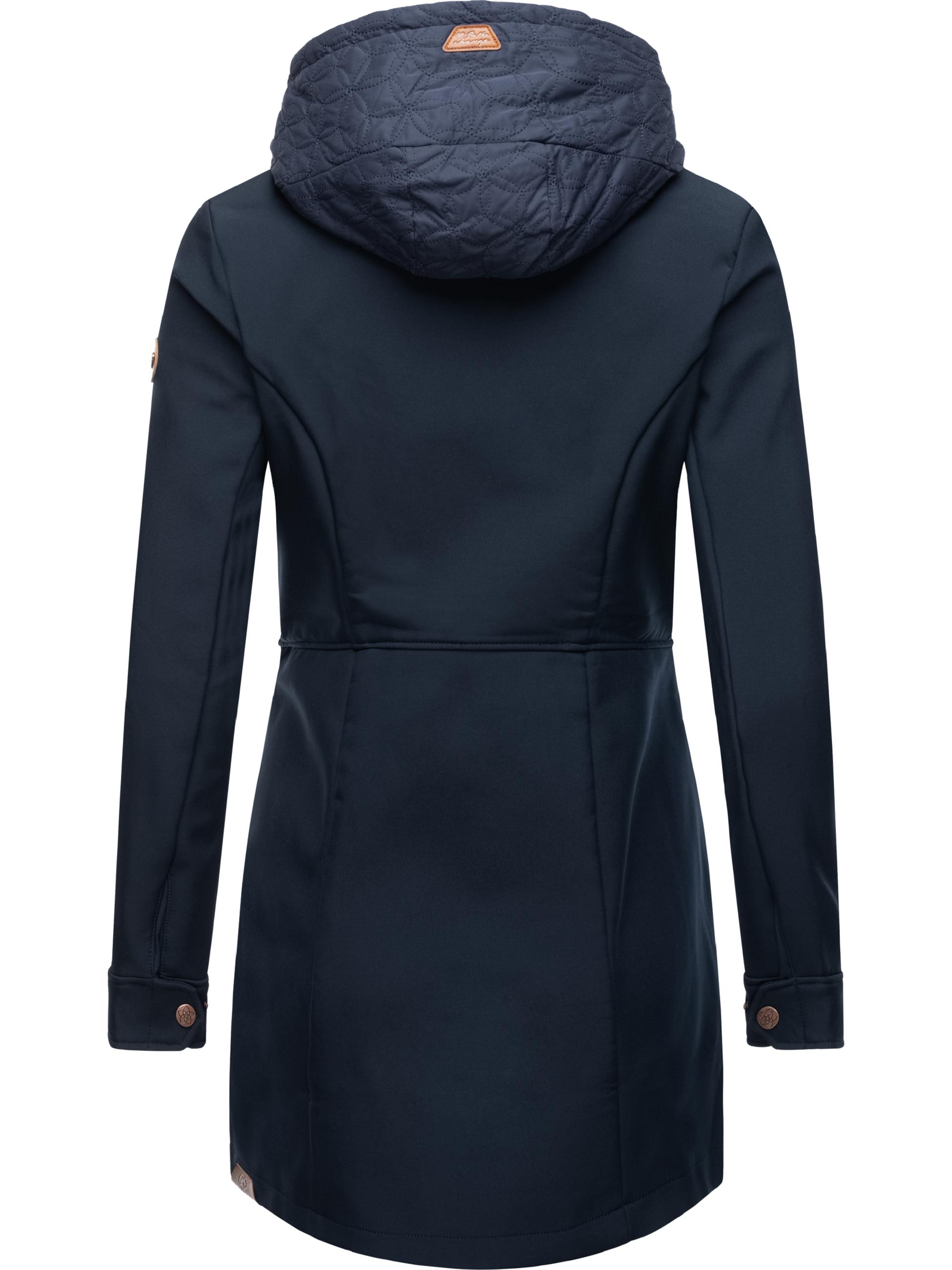 Winter Softshell-Mantel mit Kapuze "Ybela" Navy22