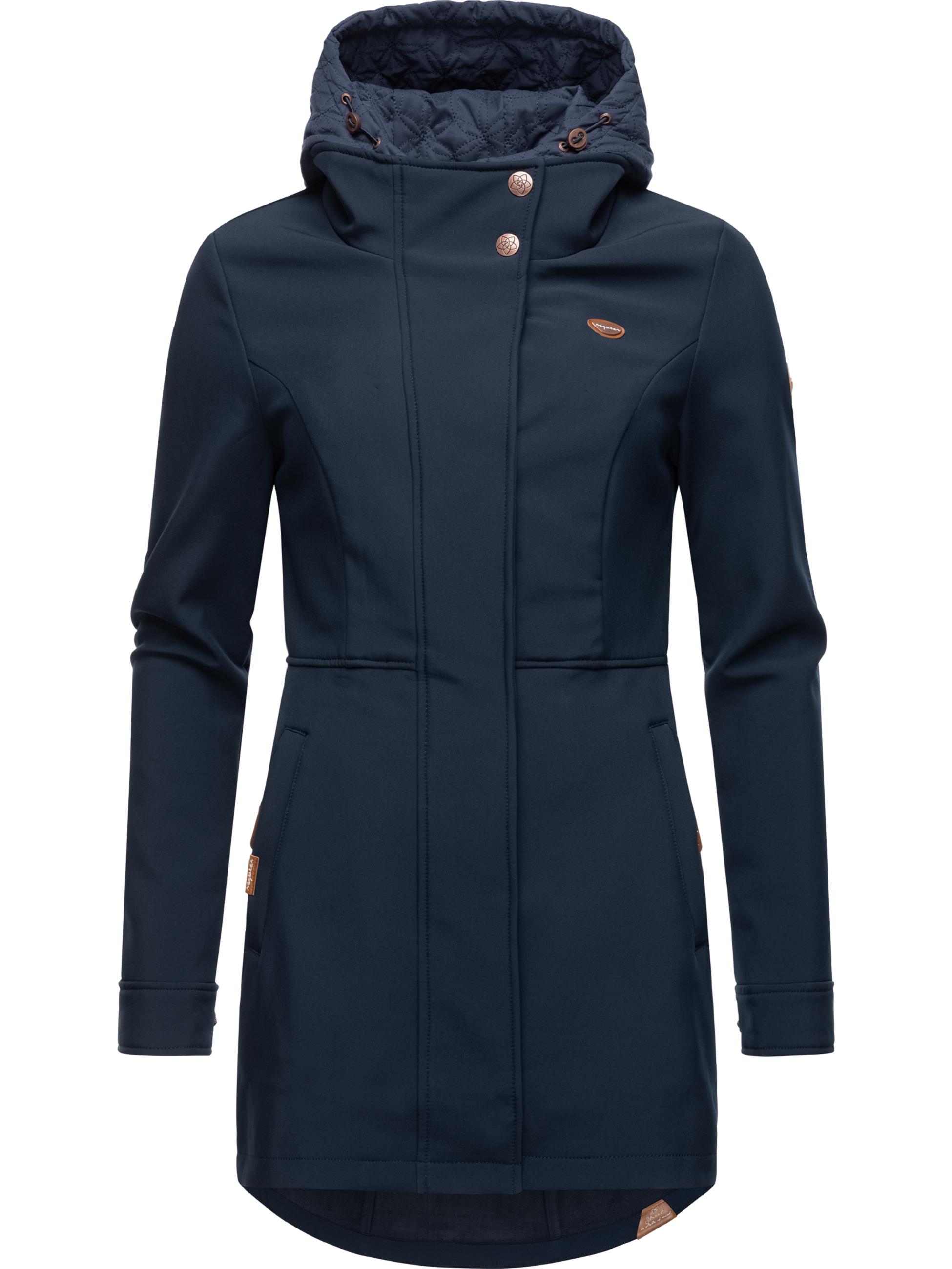 Winter Softshell-Mantel mit Kapuze "Ybela" Navy22