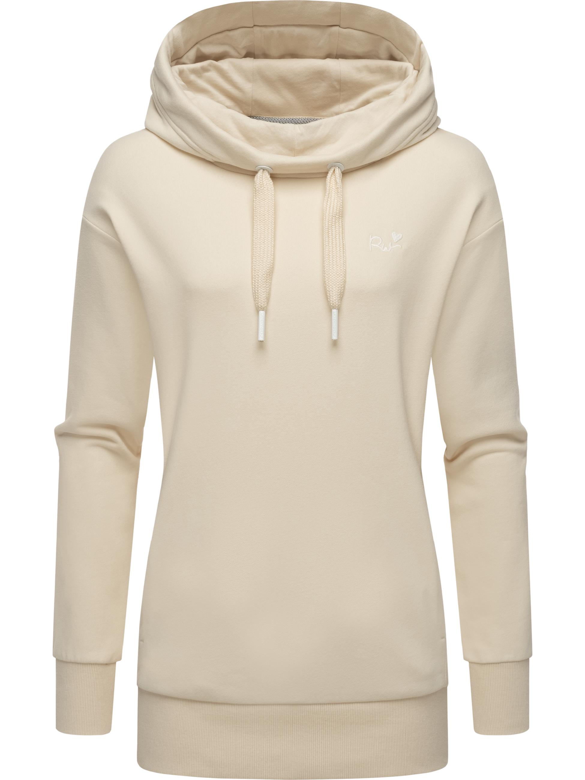 Kapuzenpullover mit hohem Kragen "Yodis" Beige