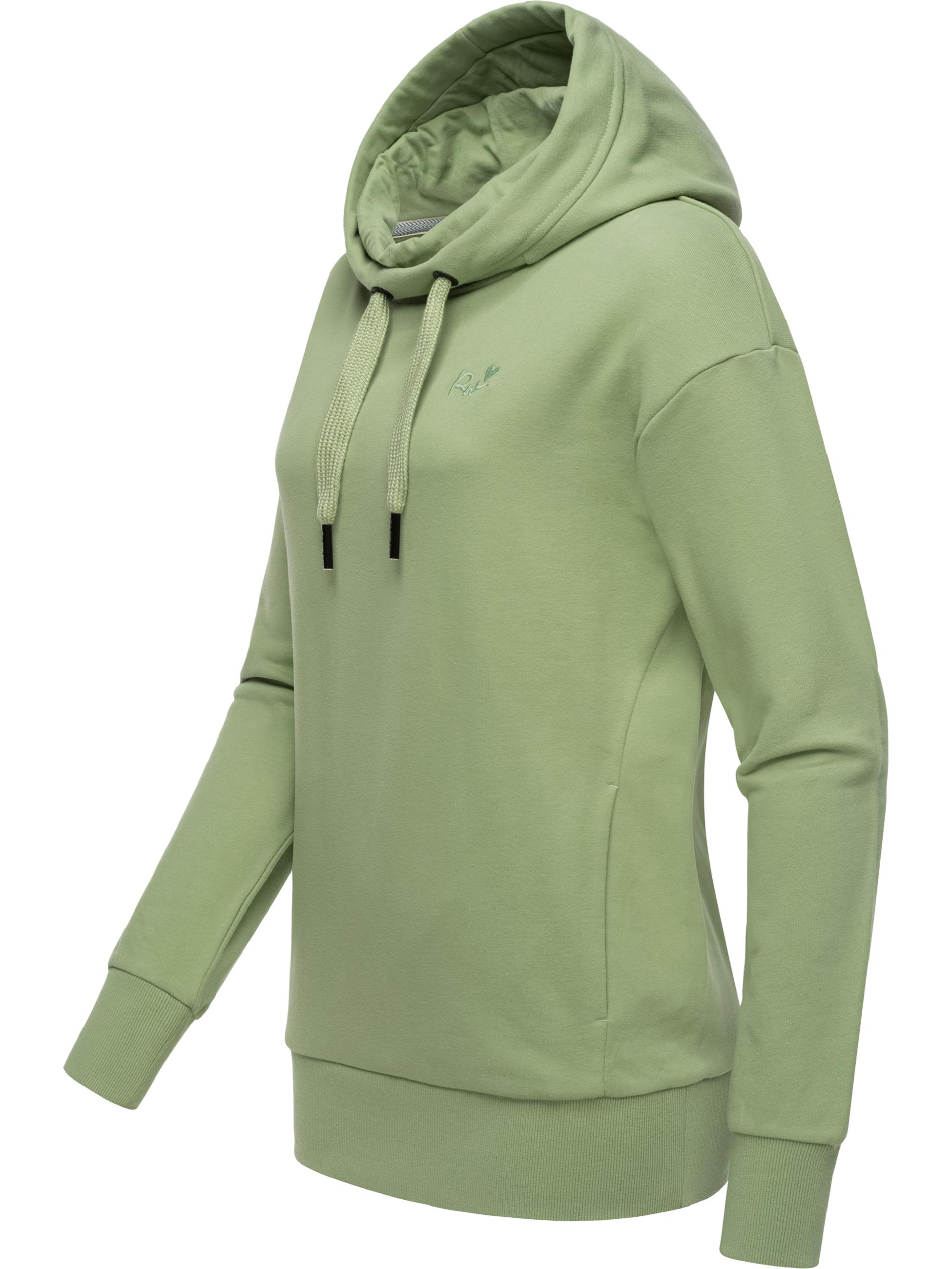 Kapuzenpullover mit hohem Kragen "Yodis" Dusty Green