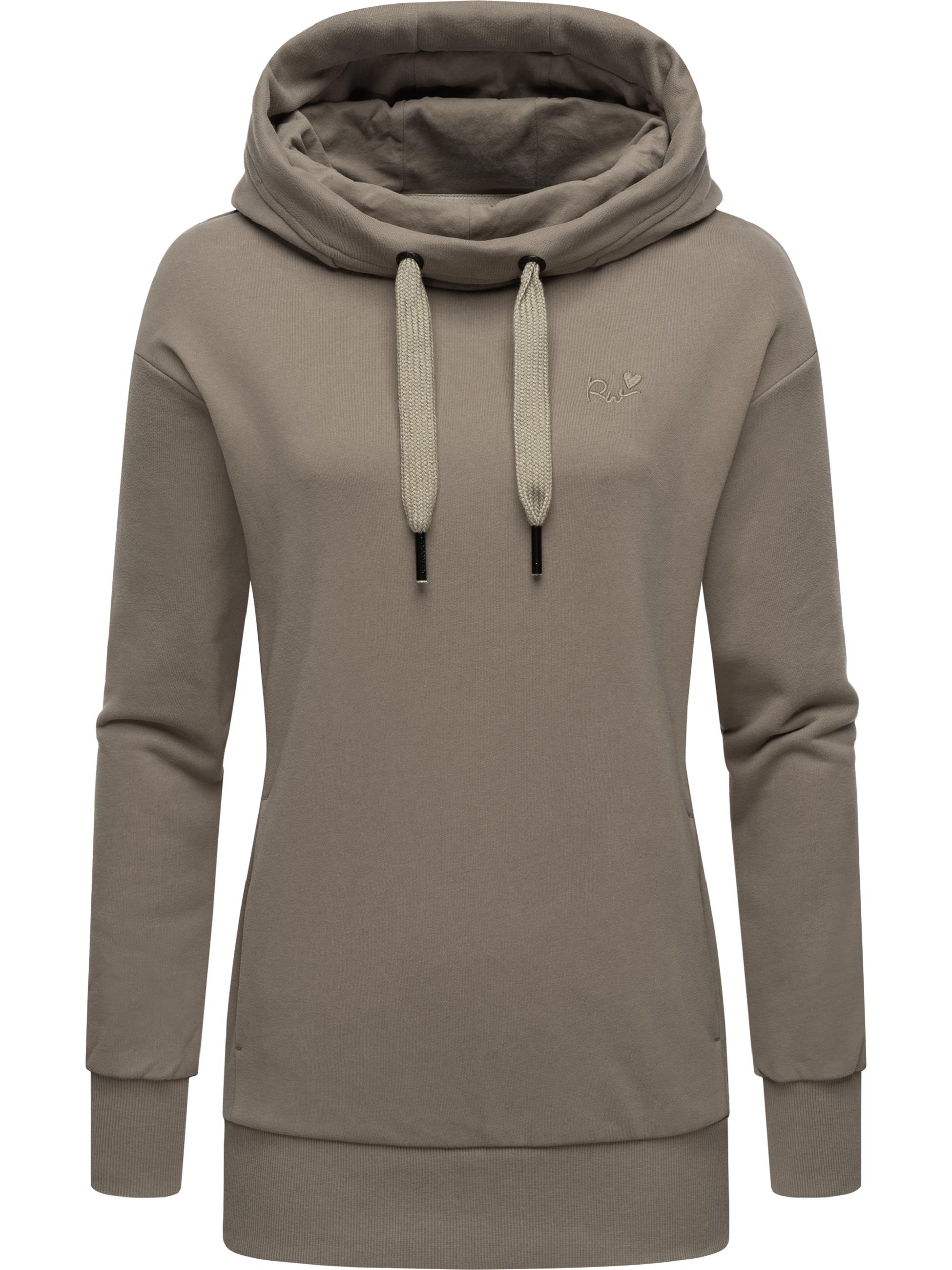 Kapuzenpullover mit hohem Kragen "Yodis" Mocca