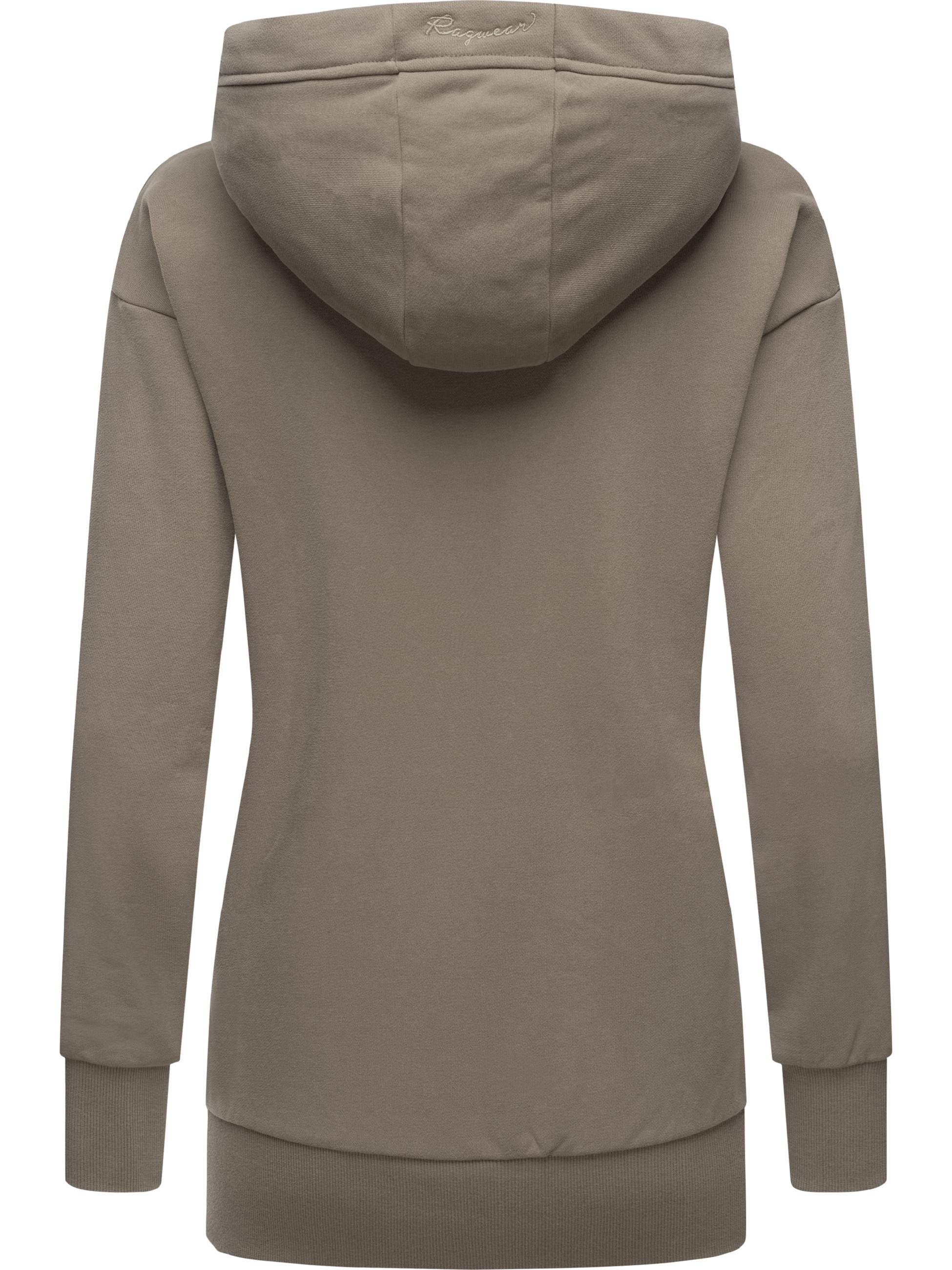 Kapuzenpullover mit hohem Kragen "Yodis" Mocca