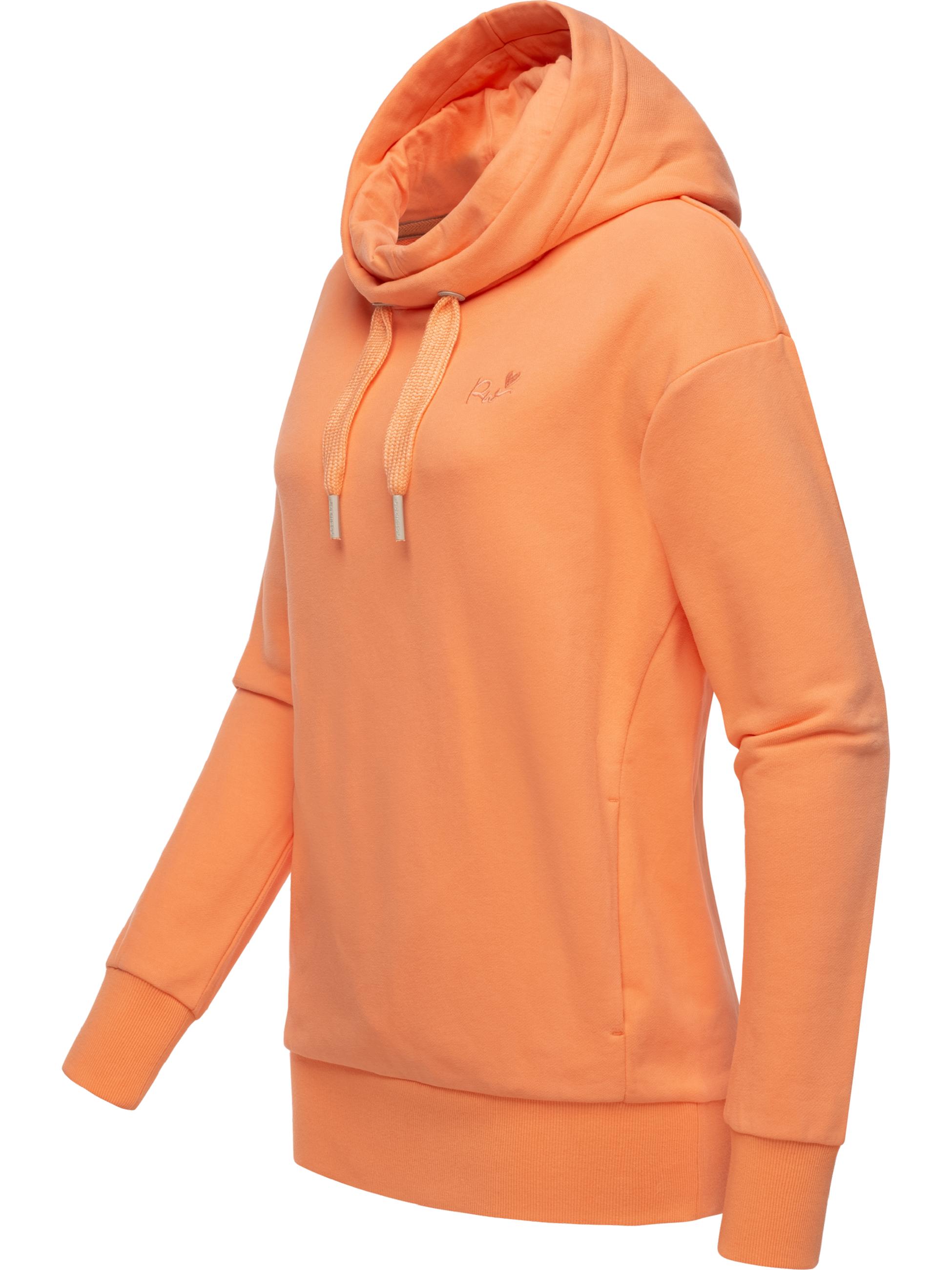 Kapuzenpullover mit hohem Kragen "Yodis" Peach