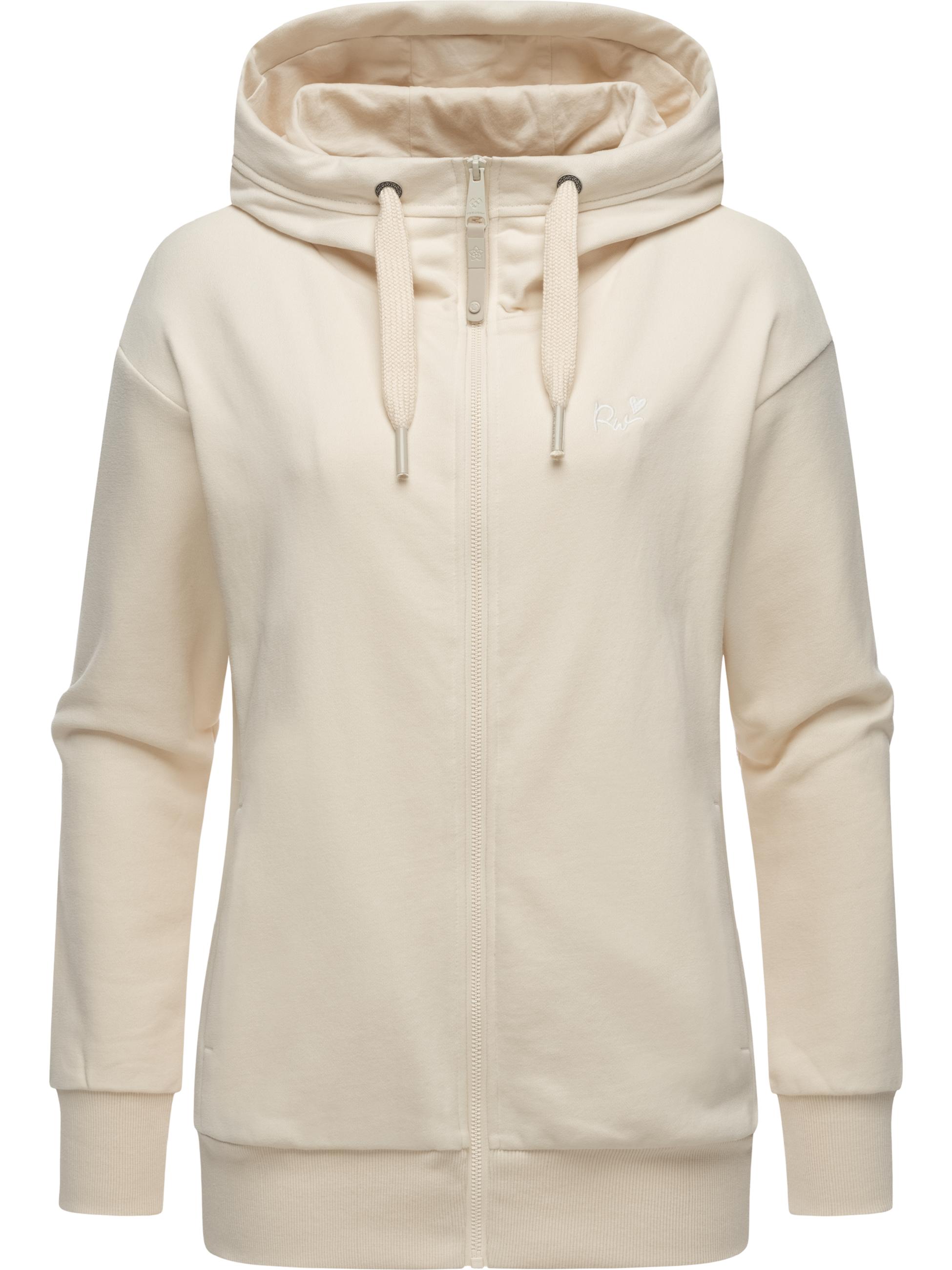 Weiche Kapuzensweatjacke "Yodis Zip" Beige