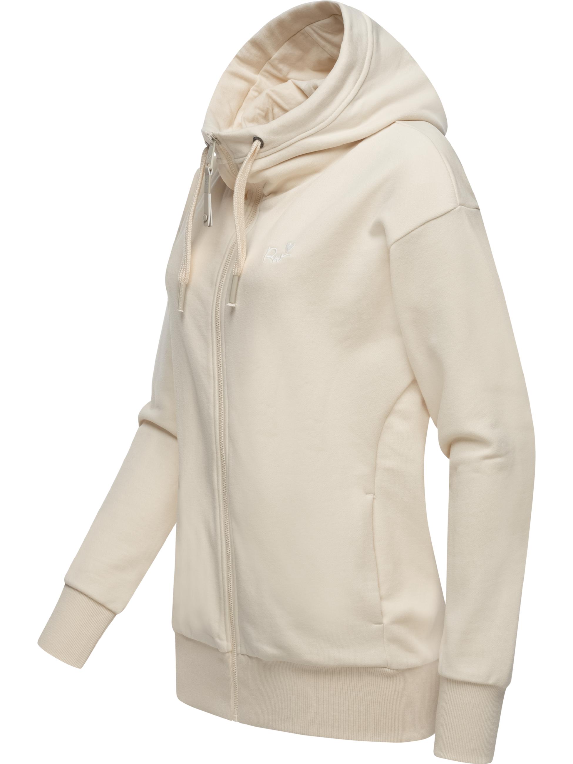 Weiche Kapuzensweatjacke "Yodis Zip" Beige