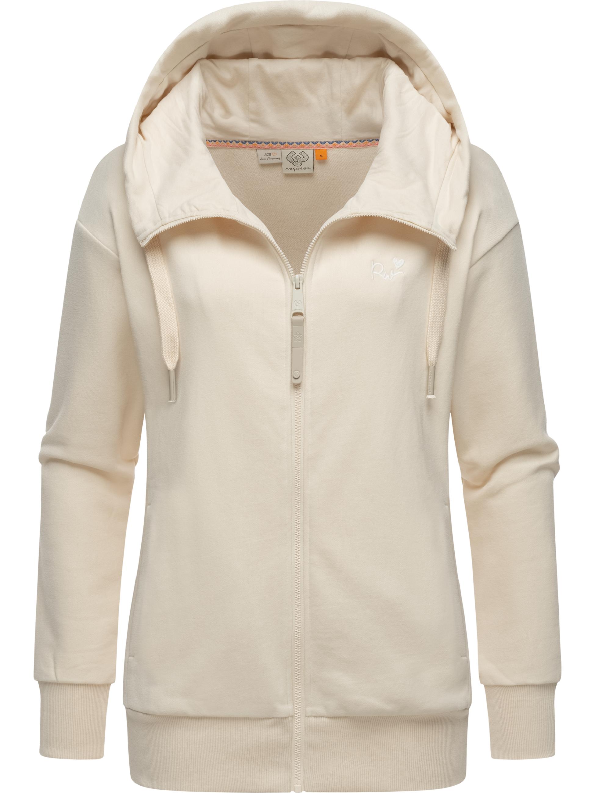 Weiche Kapuzensweatjacke "Yodis Zip" Beige