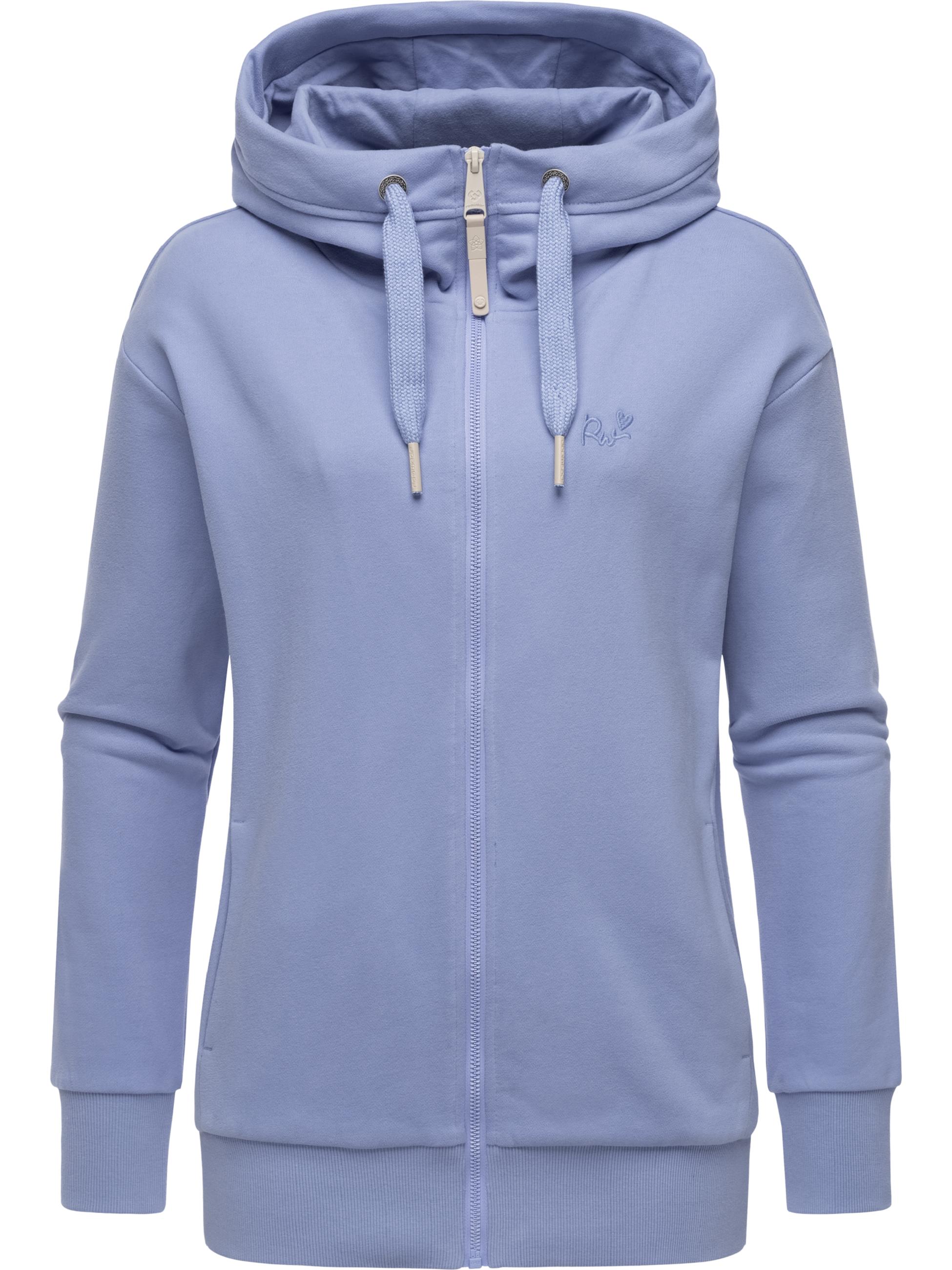 Weiche Kapuzensweatjacke "Yodis Zip" Blue