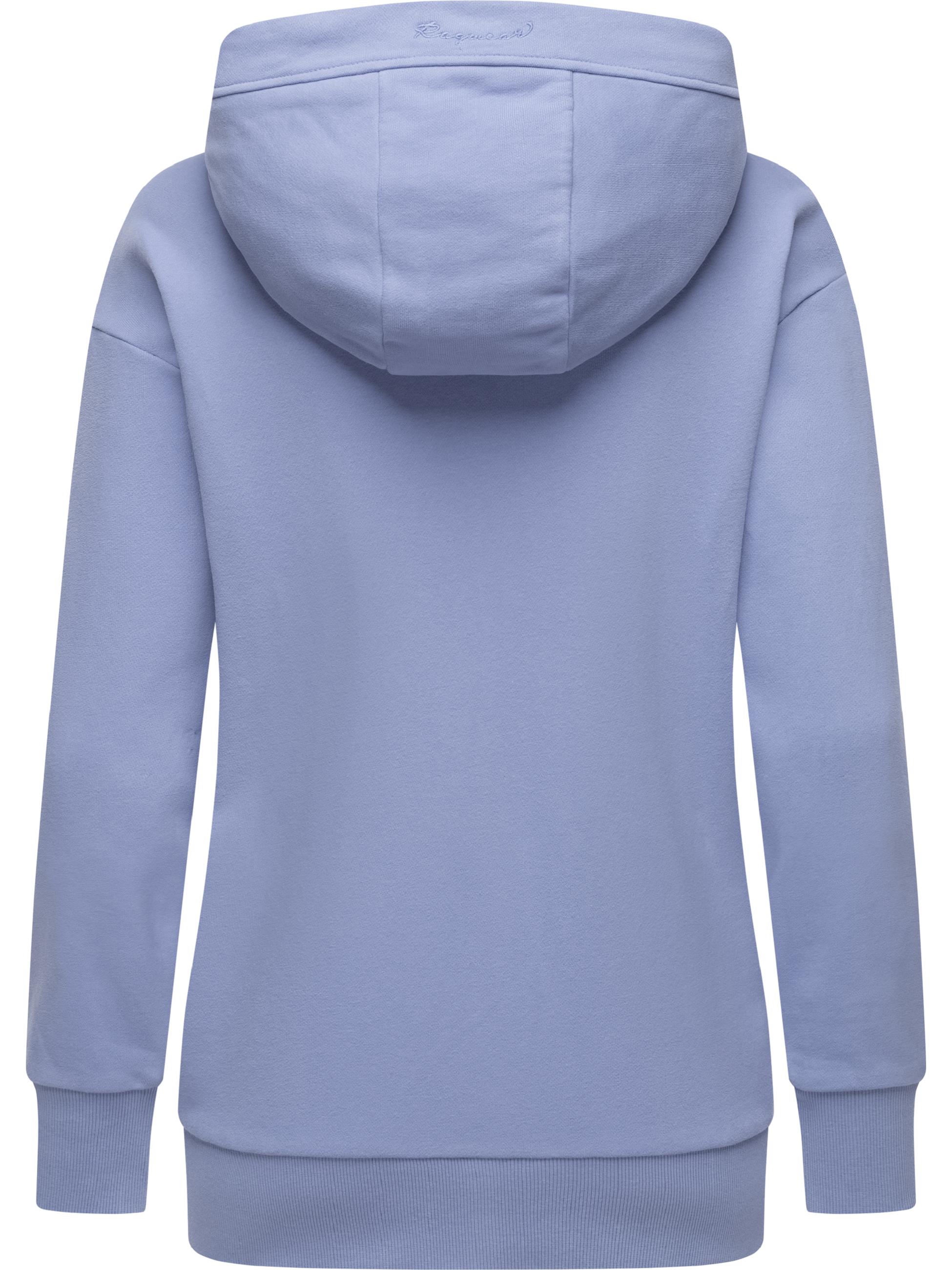 Weiche Kapuzensweatjacke "Yodis Zip" Blue