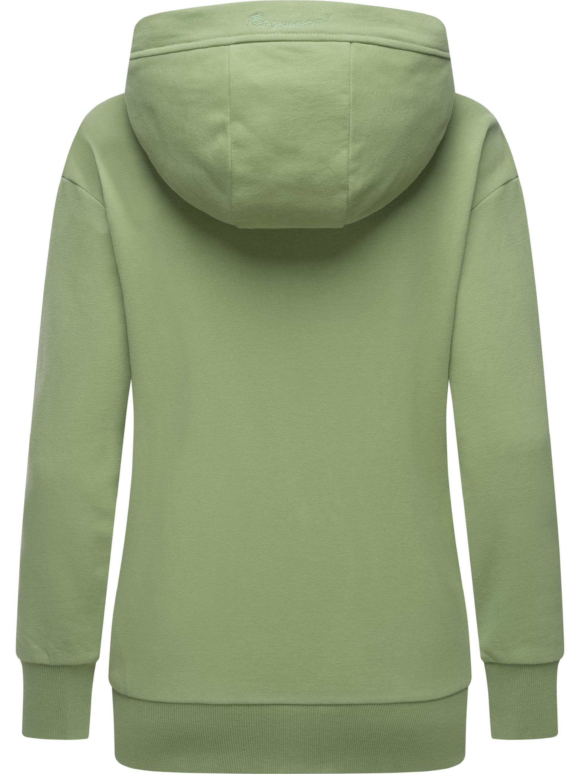 Weiche Kapuzensweatjacke "Yodis Zip" Dusty Green