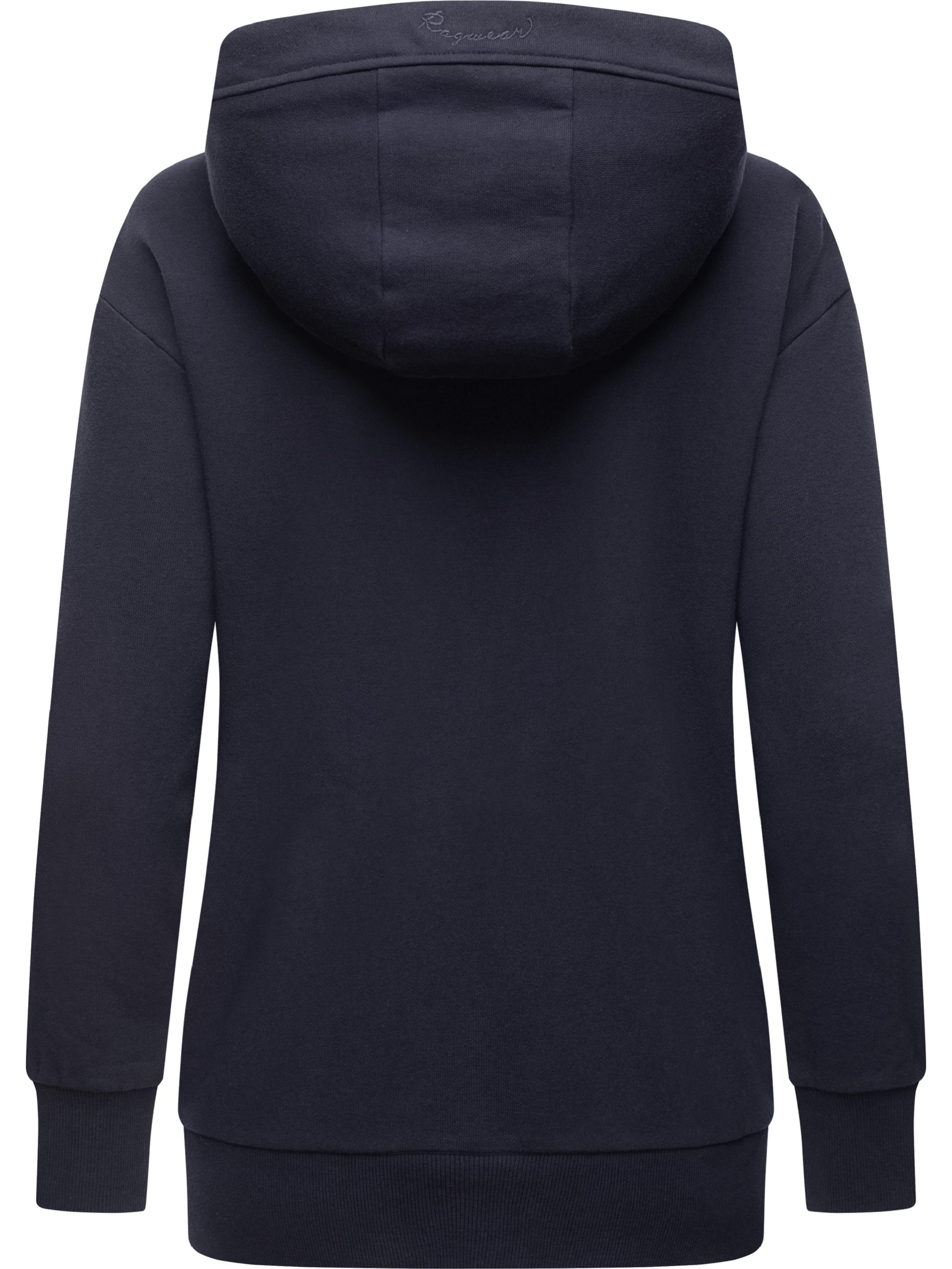 Weiche Kapuzensweatjacke "Yodis Zip" Navy