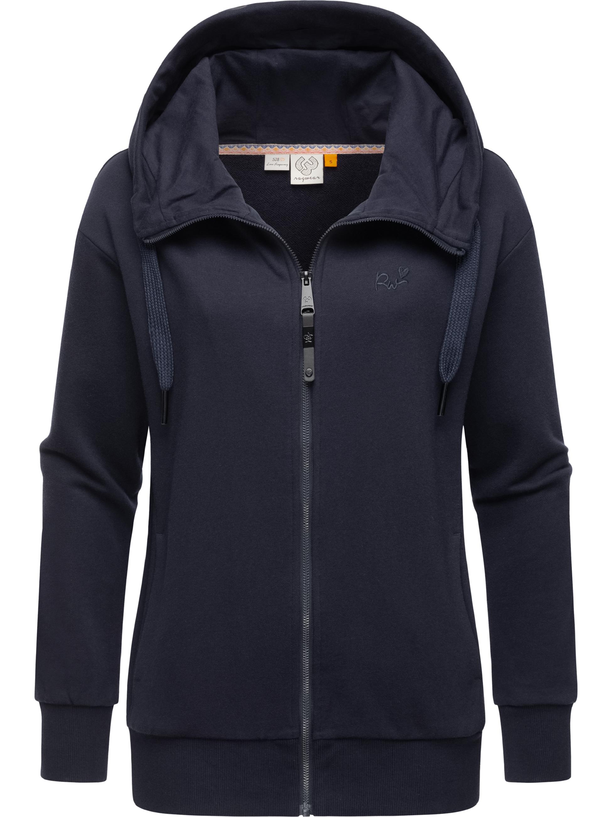 Weiche Kapuzensweatjacke "Yodis Zip" Navy