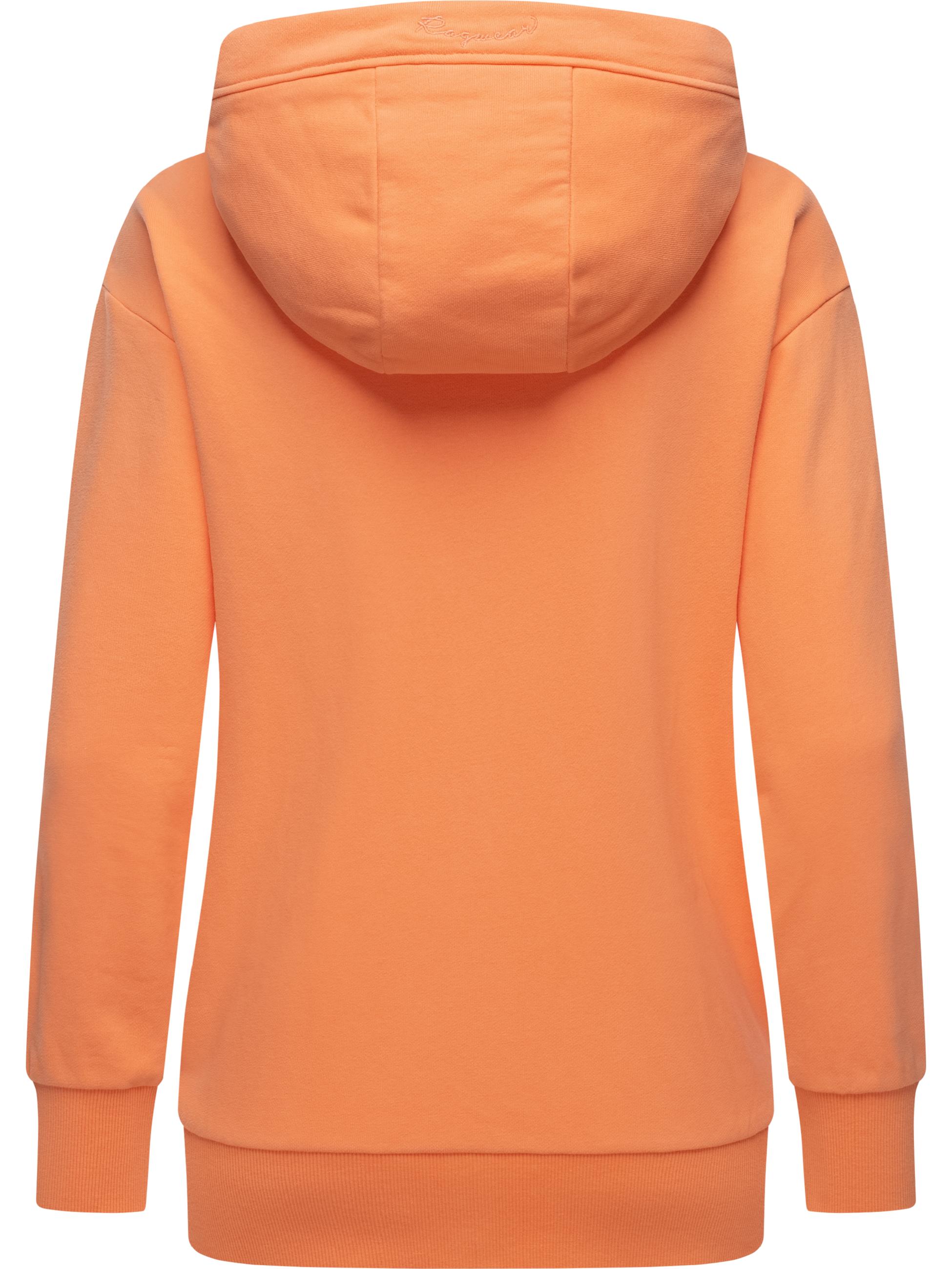 Weiche Kapuzensweatjacke "Yodis Zip" Peach