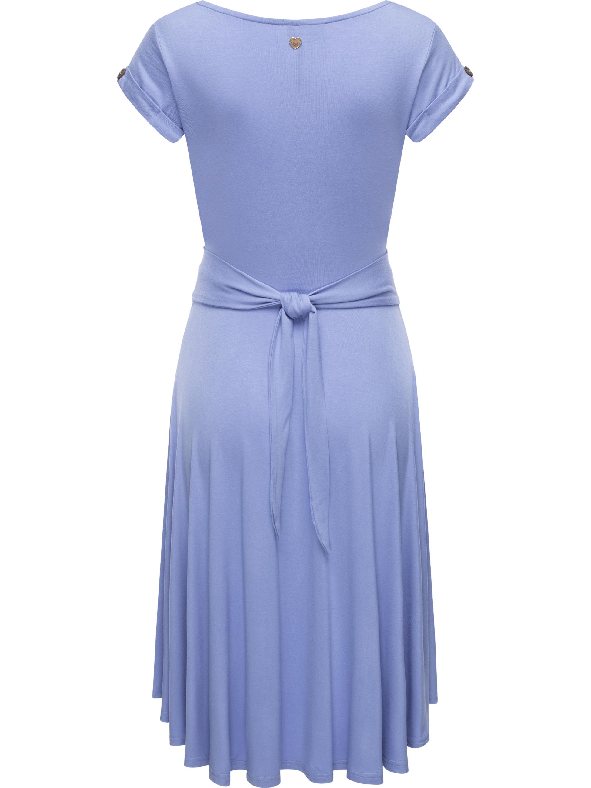 Kurzarm-Kleid "Yvone Solid" Blue