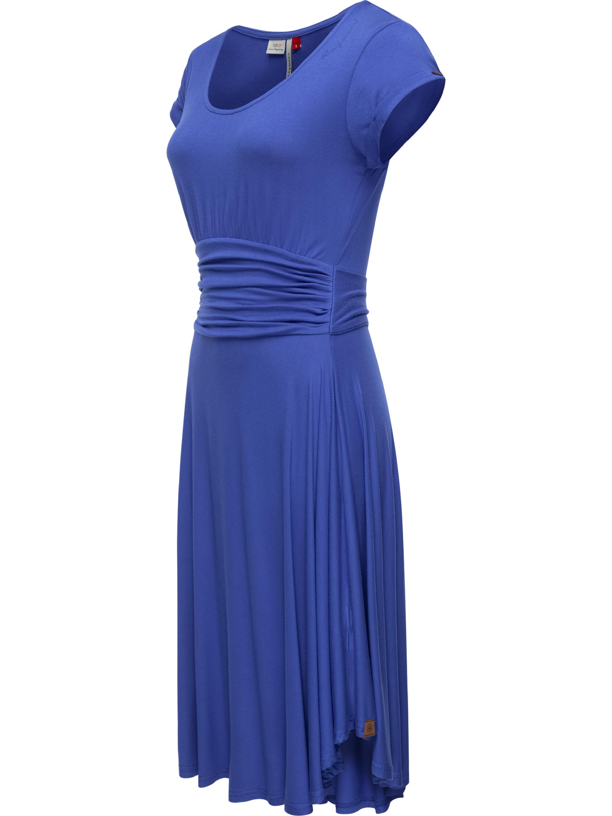 Kurzarm-Kleid "Yvone Solid" Web Blue