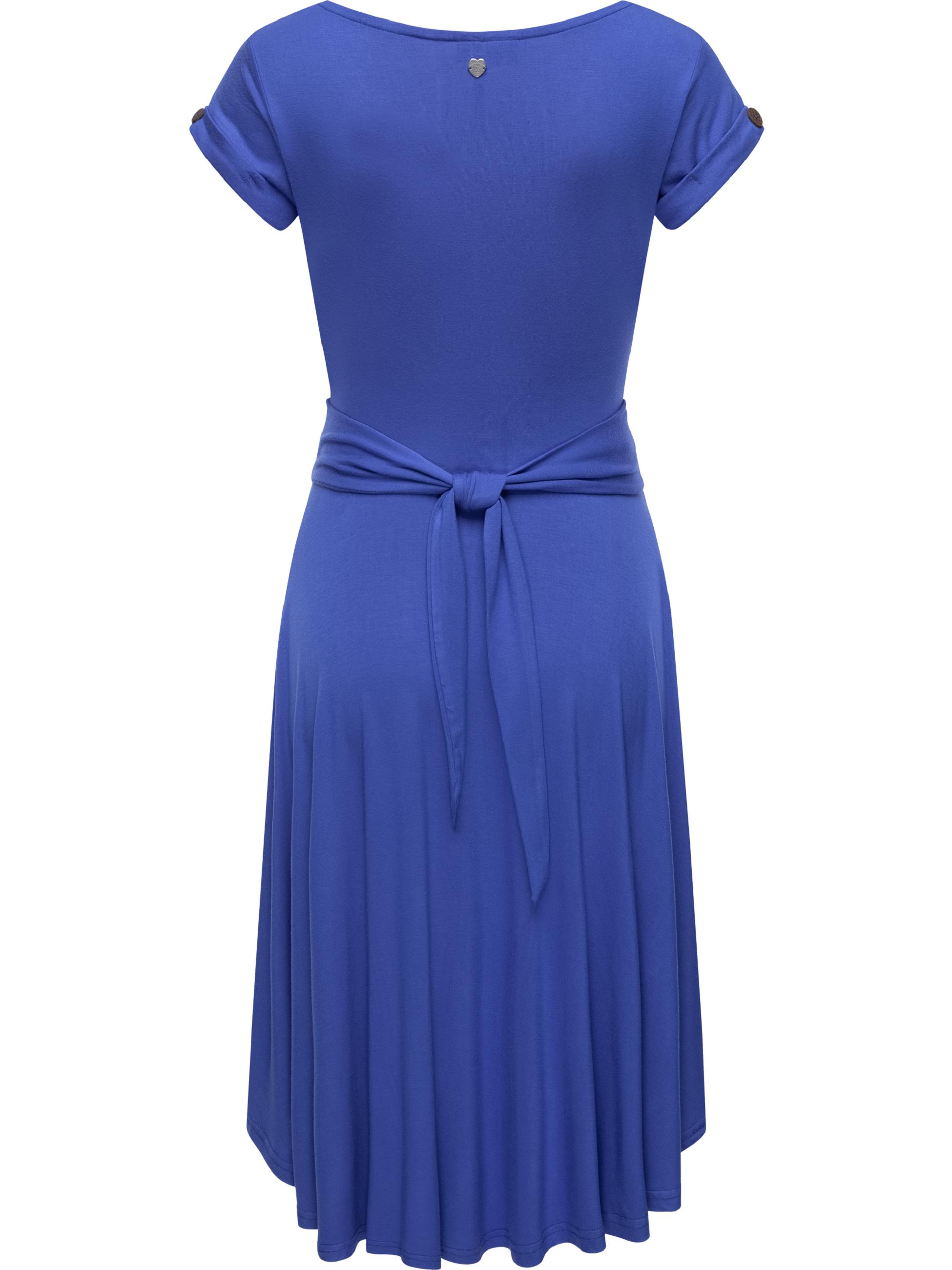 Kurzarm-Kleid "Yvone Solid" Web Blue