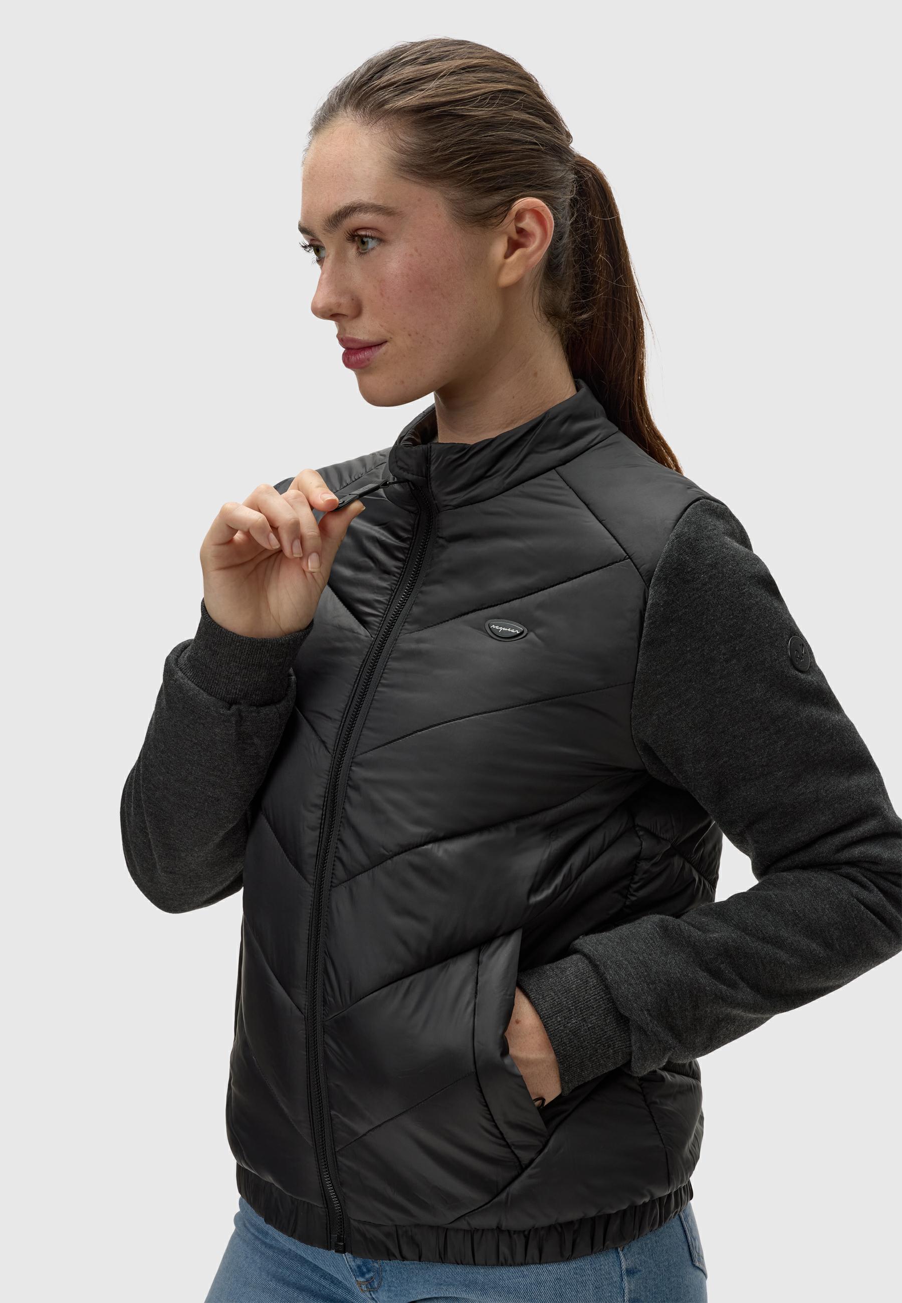 Leichte Steppjacke mit weichen Ärmeln "Zabava" Black