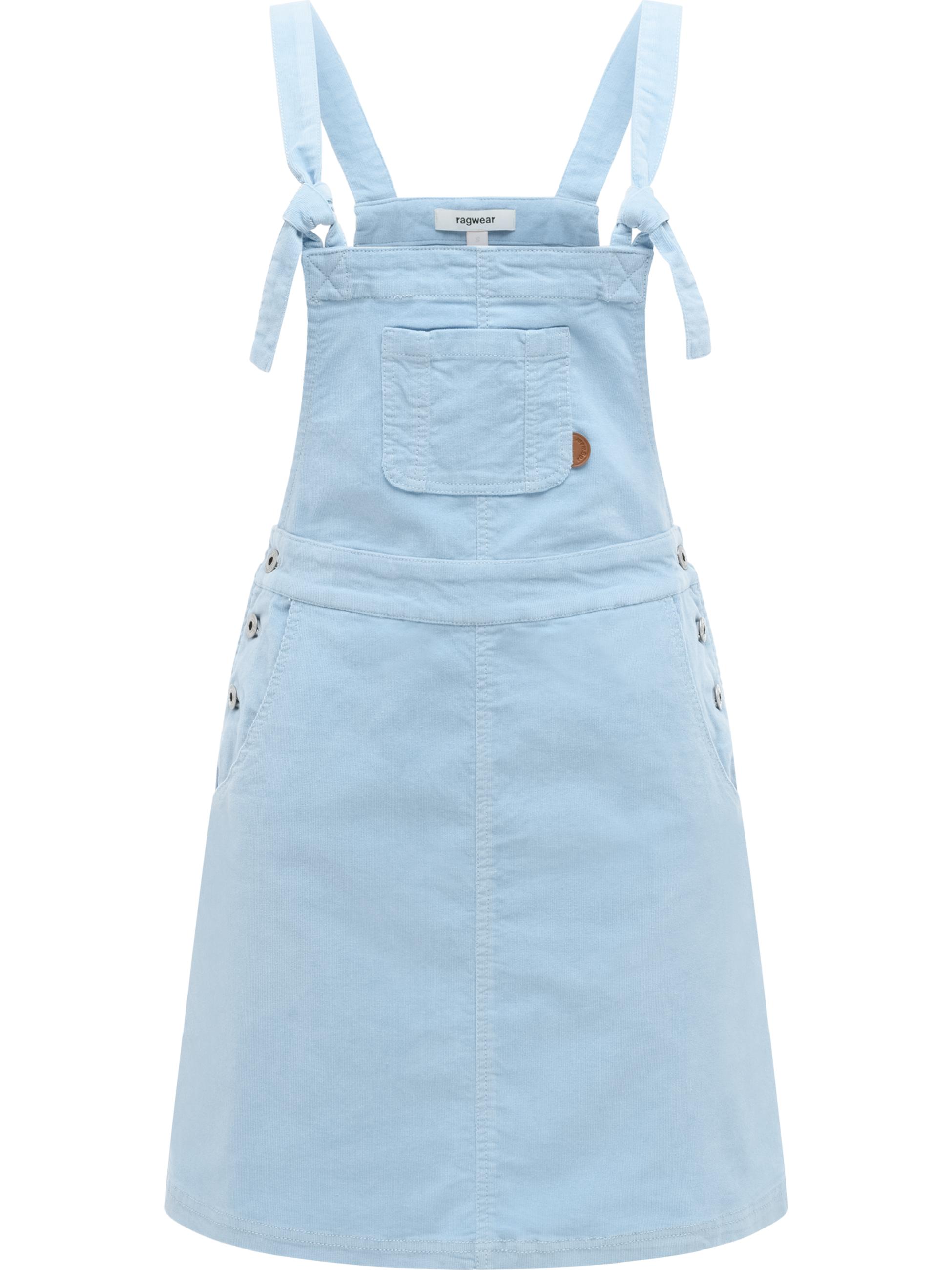 Latzkleid aus Babycord-Material "Zekke Cordy" Arctic Blue