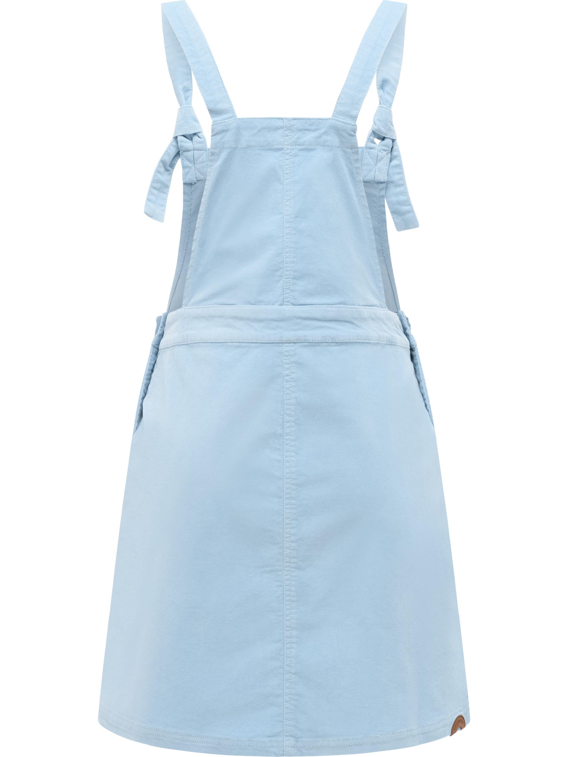 Latzkleid aus Babycord-Material "Zekke Cordy" Arctic Blue