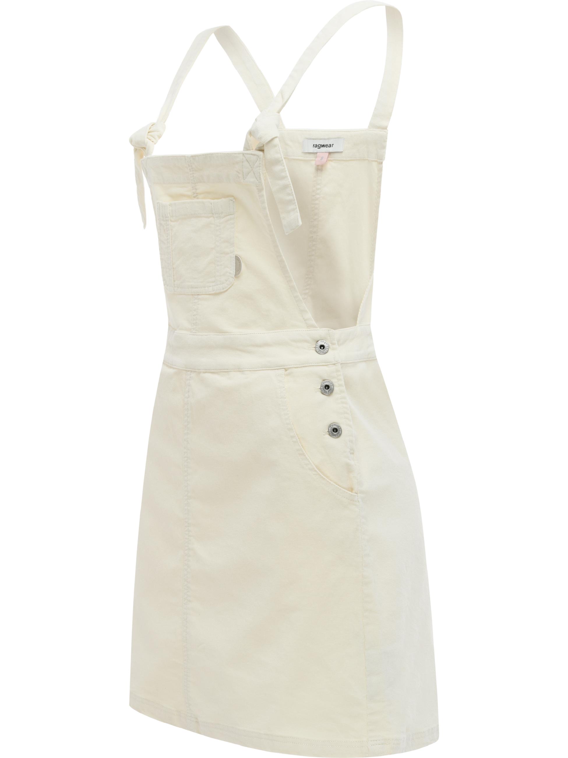 Latzkleid aus Babycord-Material "Zekke Cordy" Ivory