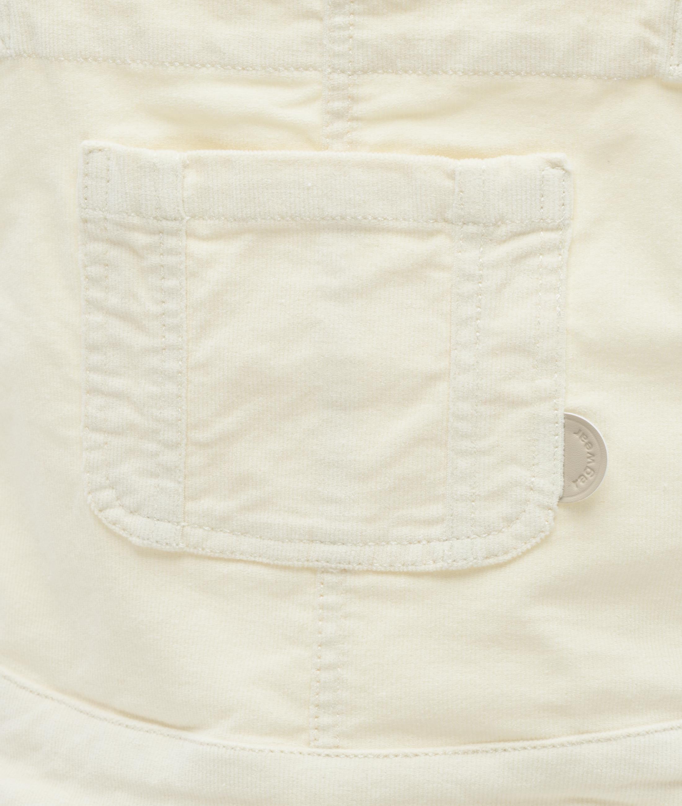 Latzkleid aus Babycord-Material "Zekke Cordy" Ivory