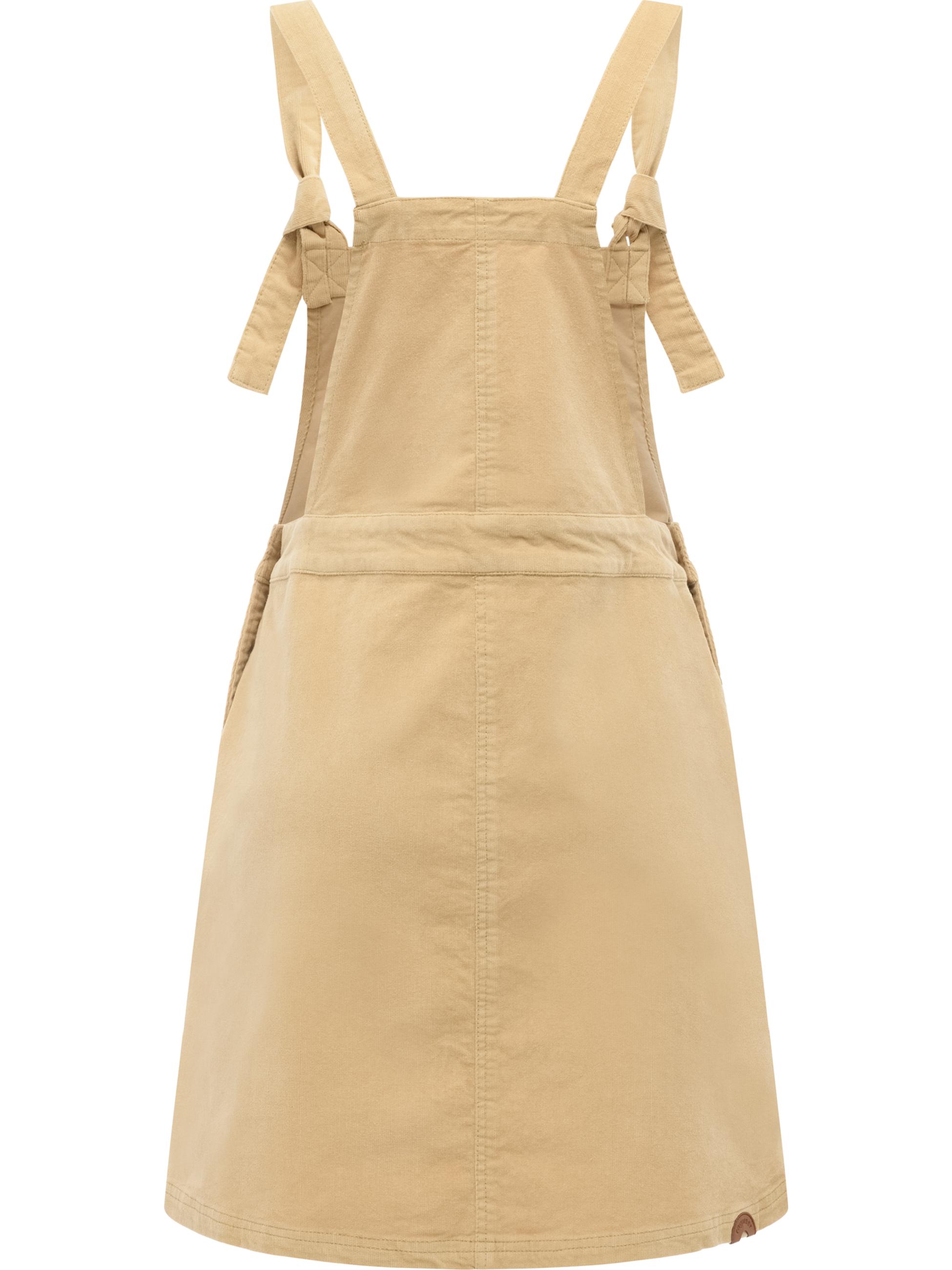 Latzkleid aus Babycord-Material "Zekke Cordy" Sand